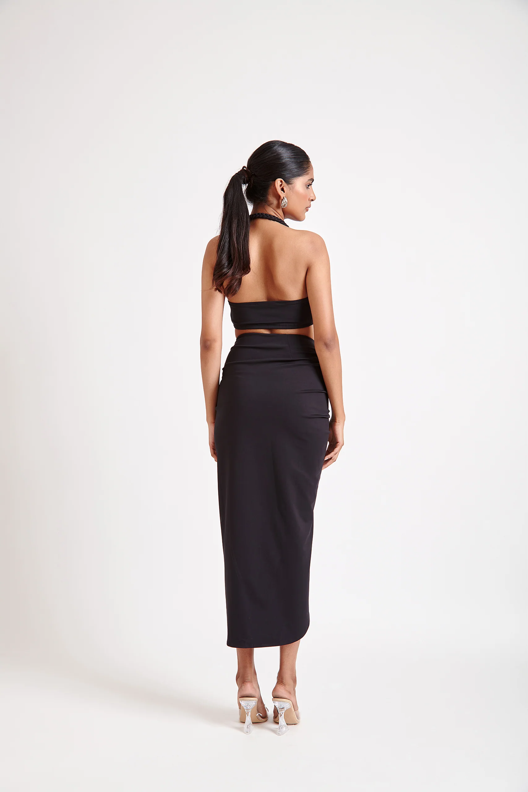 Asymmetrical Drawstring Skirt - Image 3
