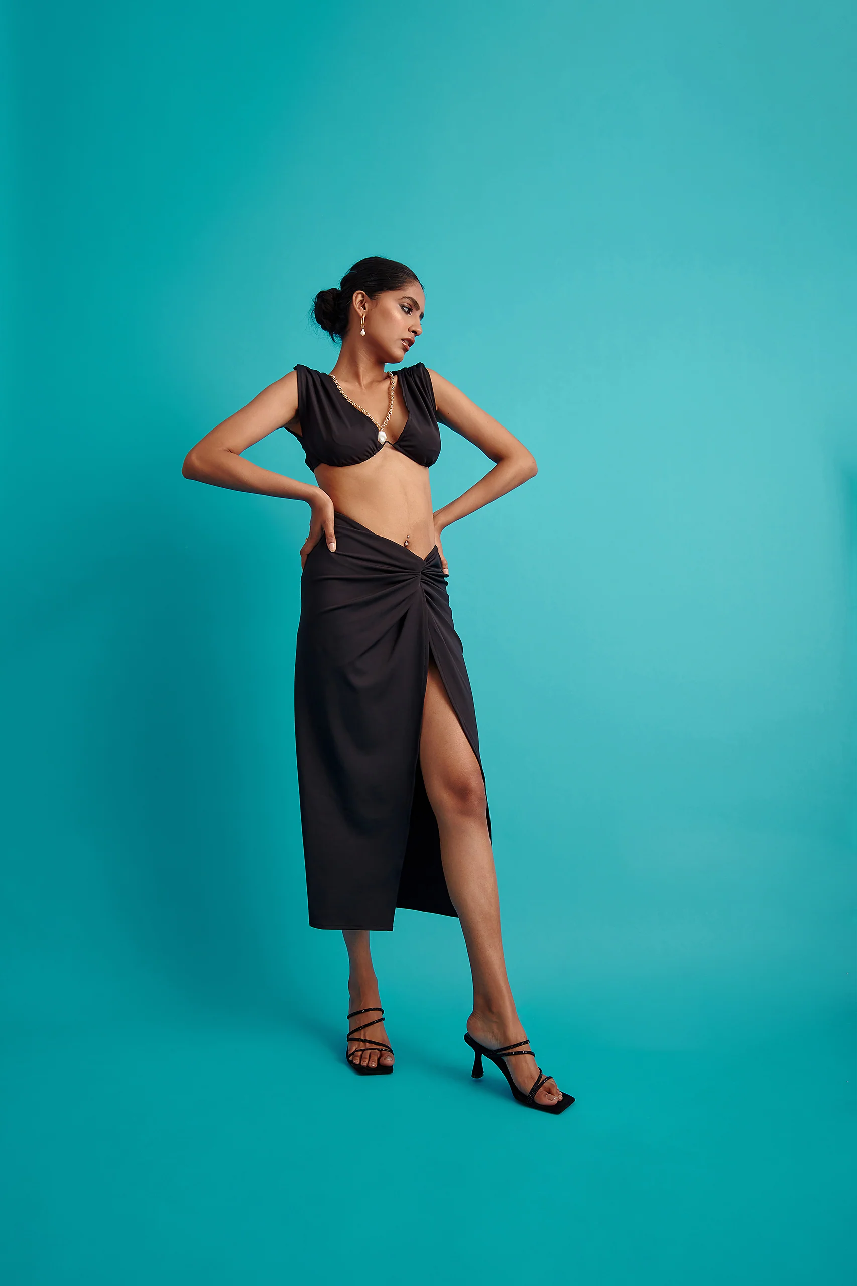 Asymmetrical Knotted Skirt - Image 5