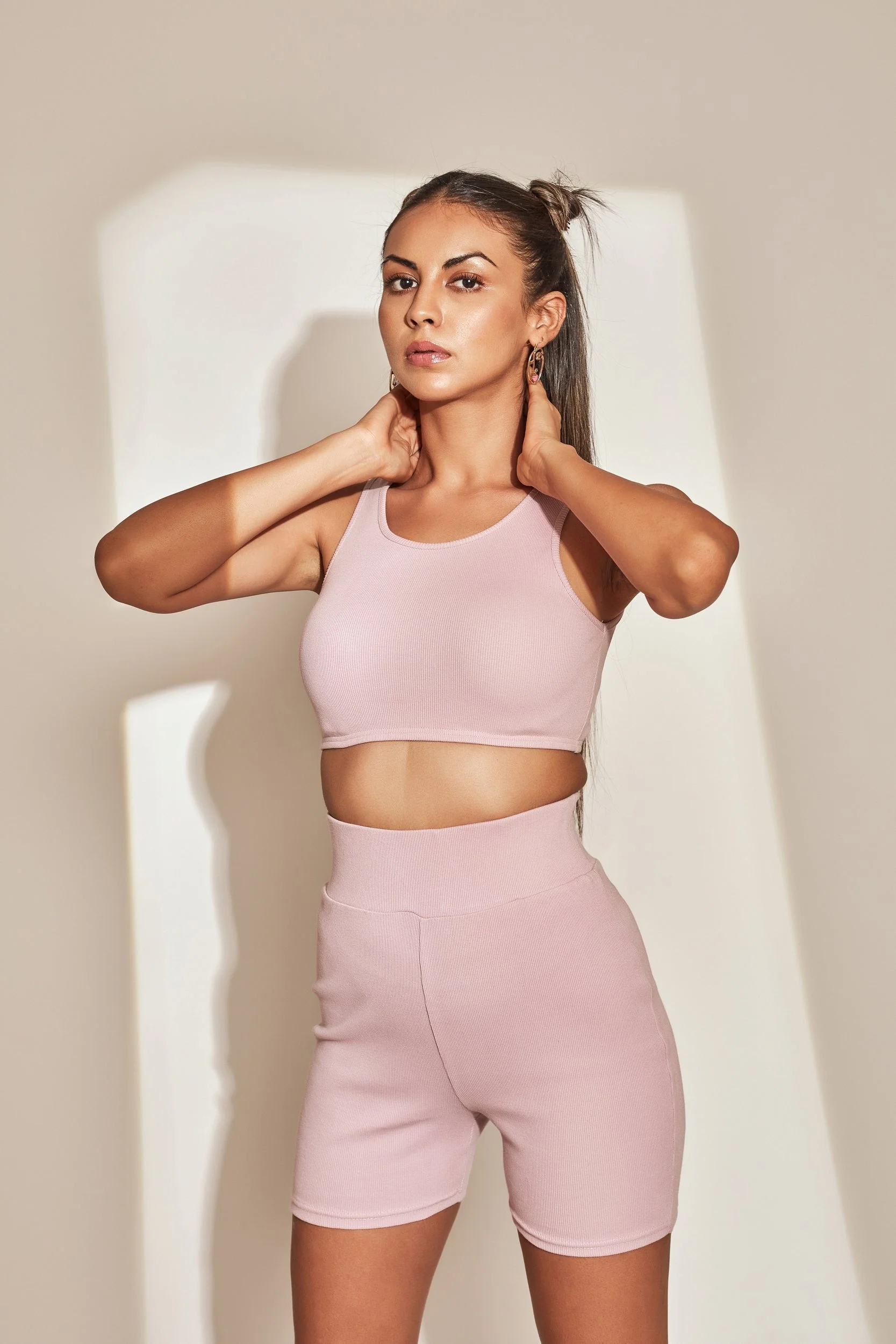 Athleisure Cycling shorts Lavender - Image 4