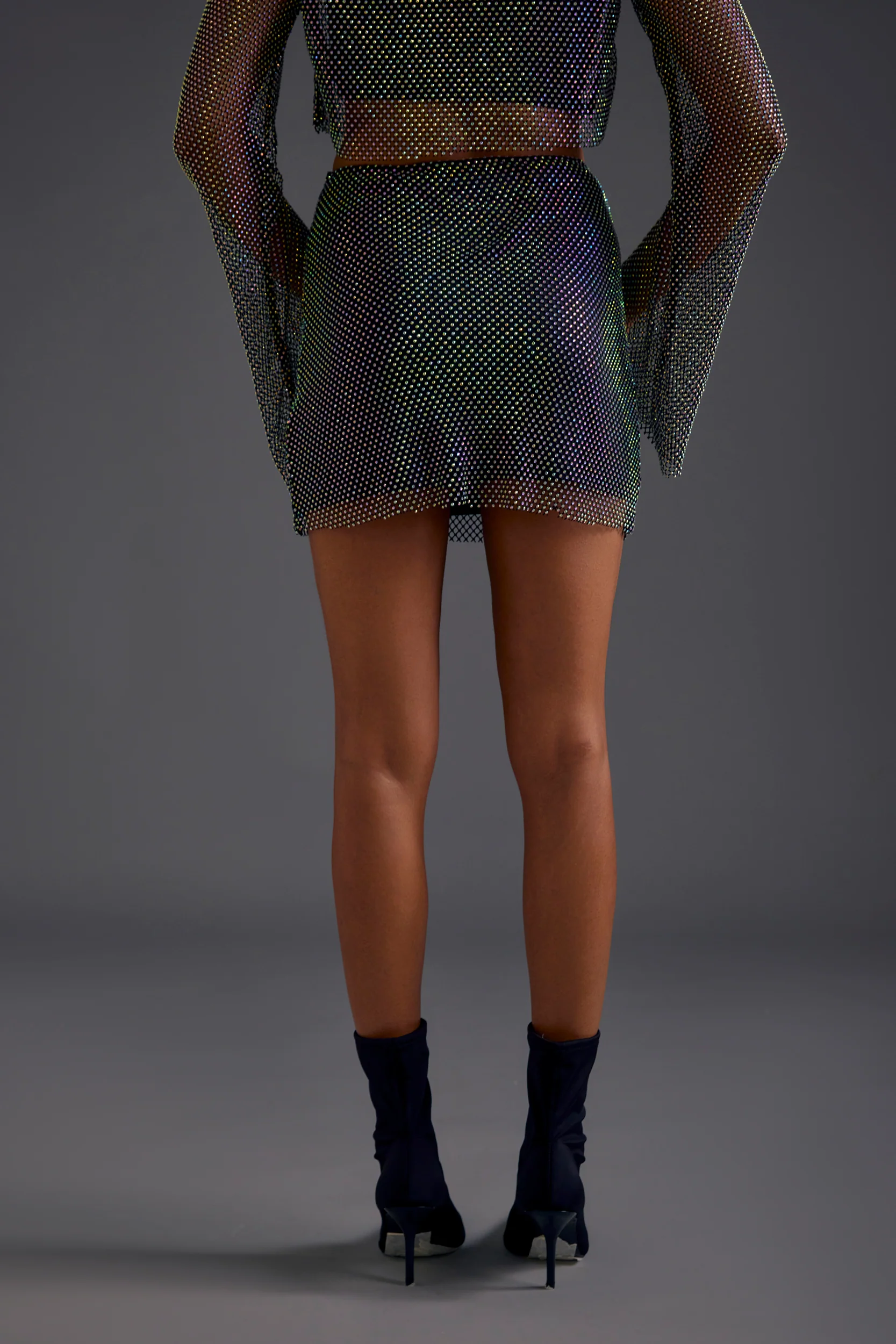 Black Diamond Mesh Skirt - Image 3