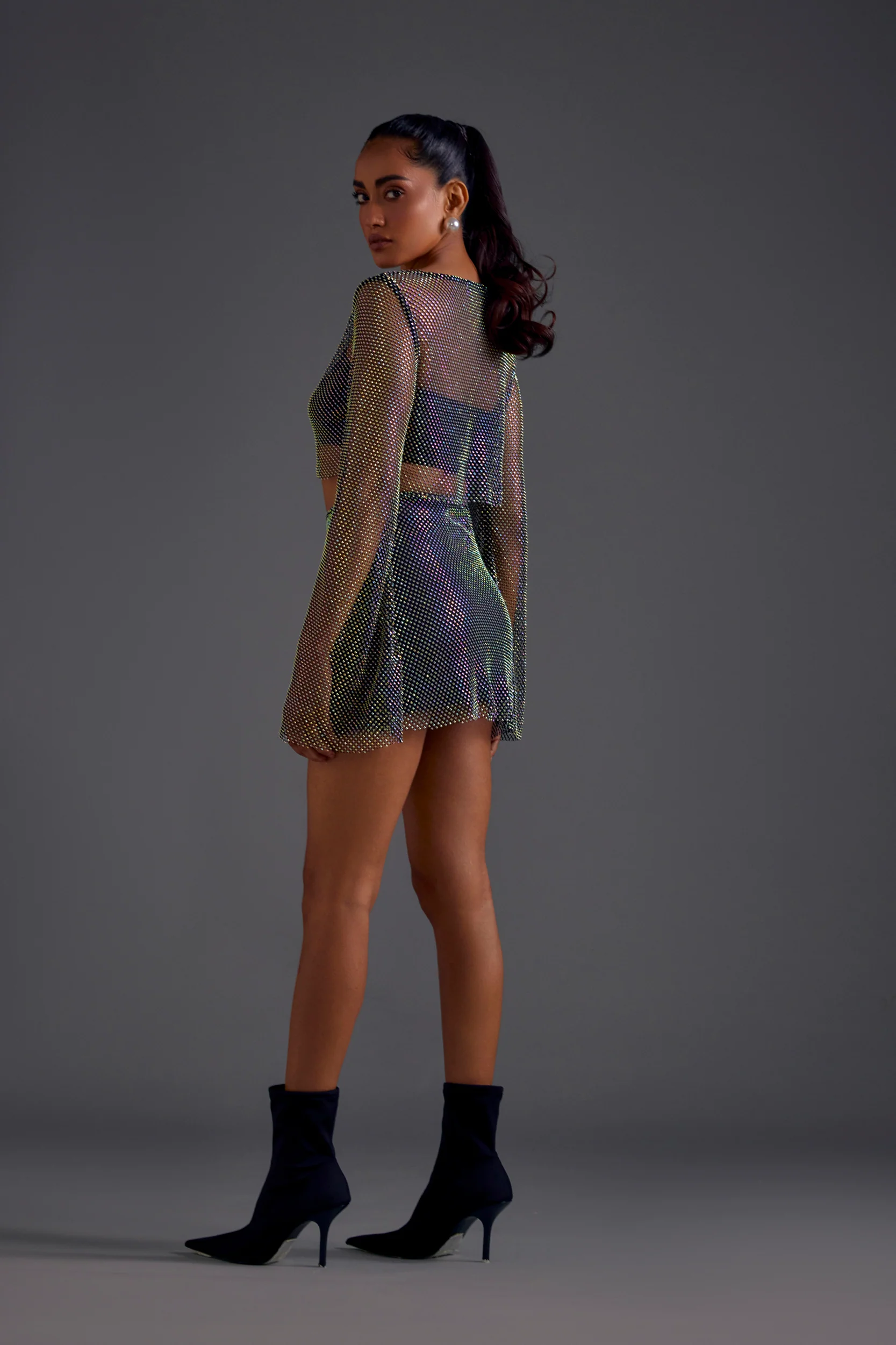 Black Diamond Mesh Top - Image 3