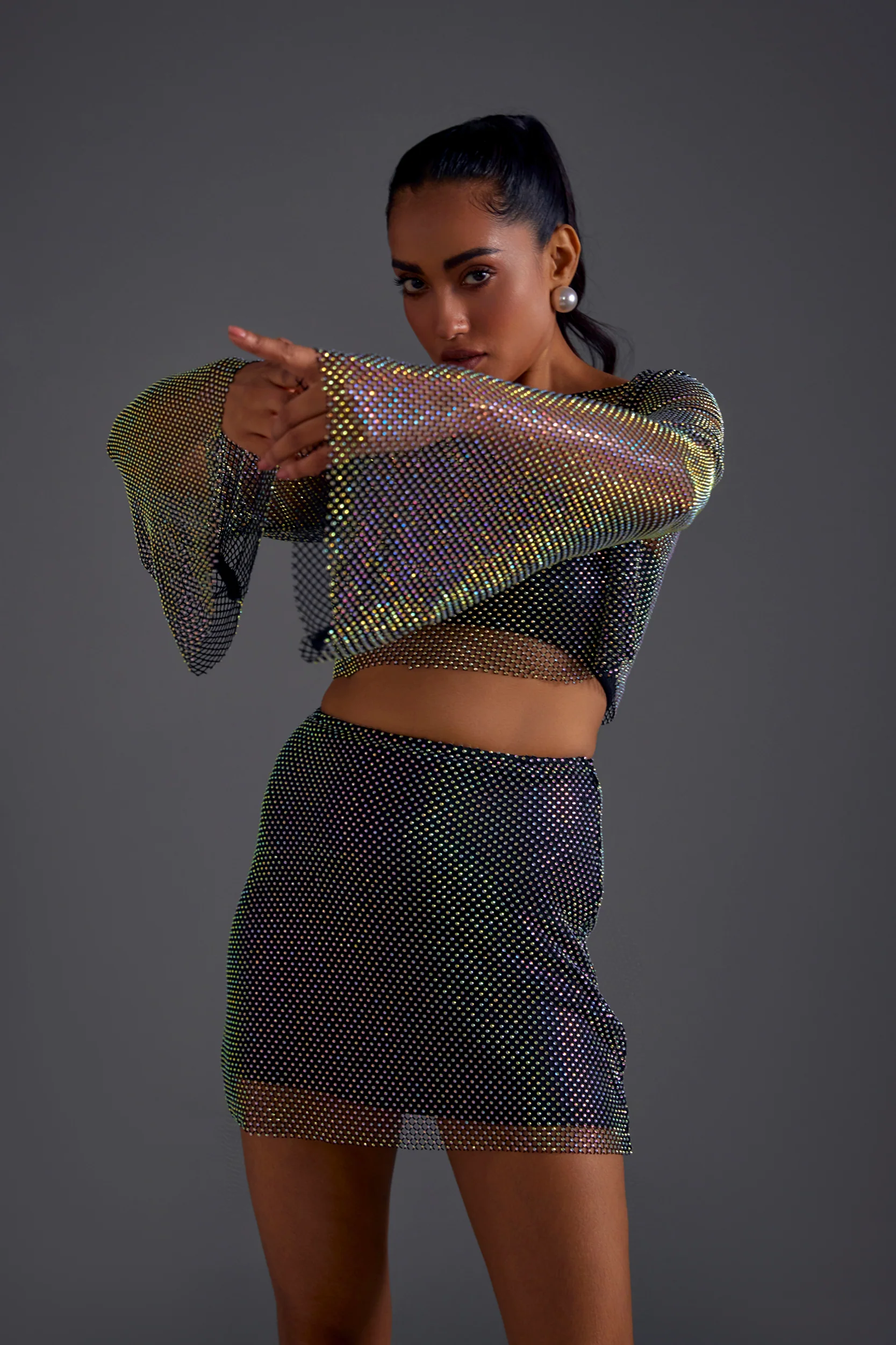 Black Diamond Mesh Top - Image 5