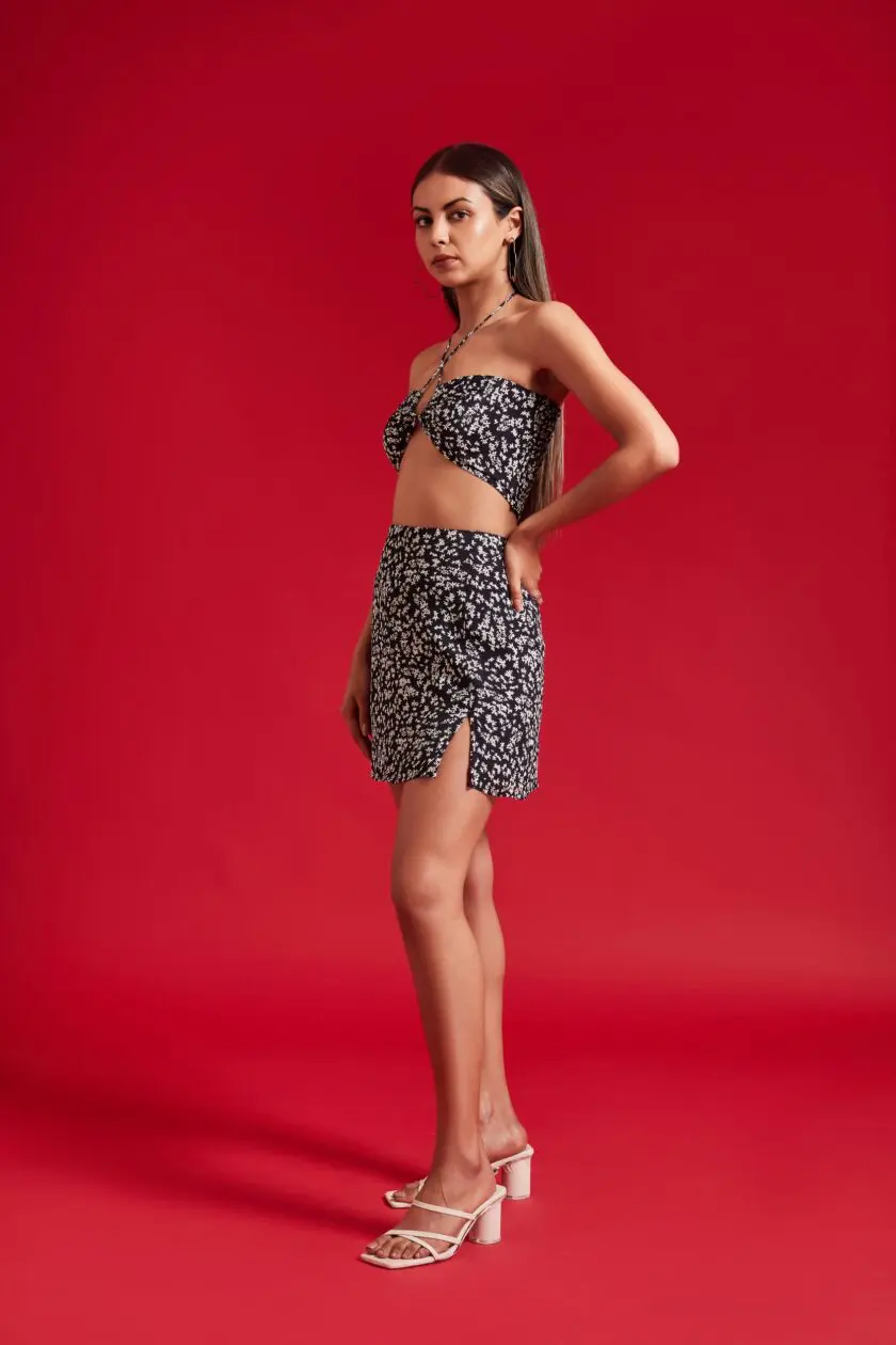 Black Floral Skirt - Image 5
