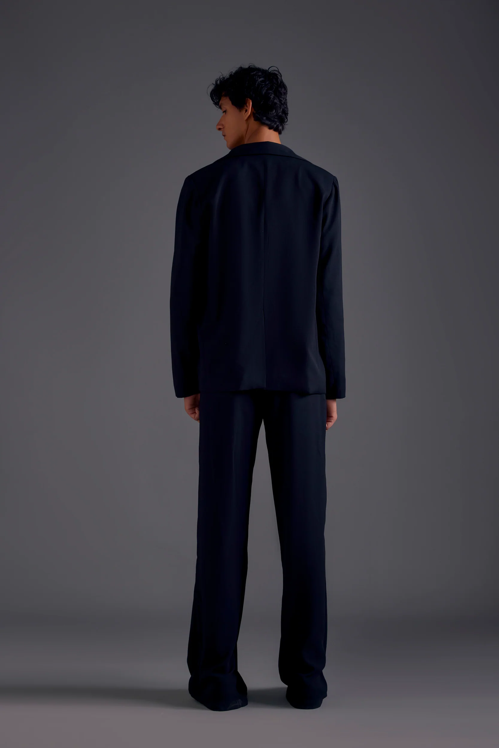 Black Heathermoss Blazer - Image 3