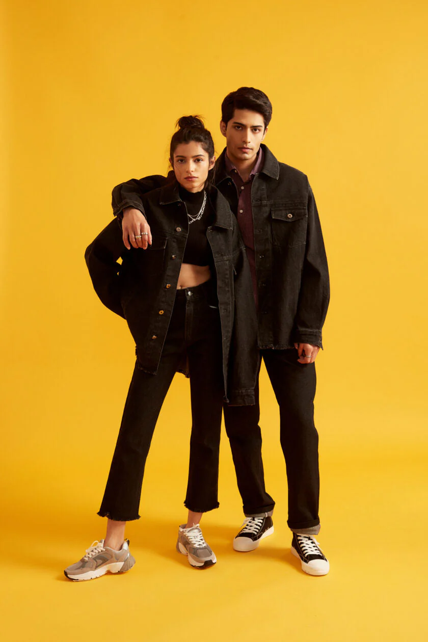 Black Oversized Denim Jacket - Image 6