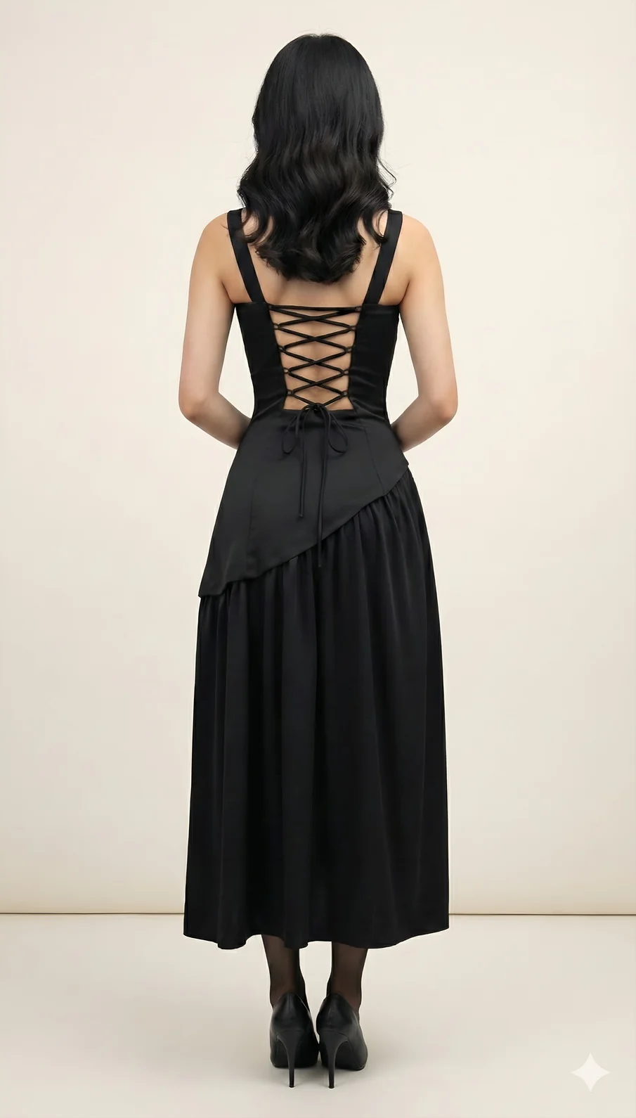 Black Sleeveless Slit Maxi Dress - Image 2