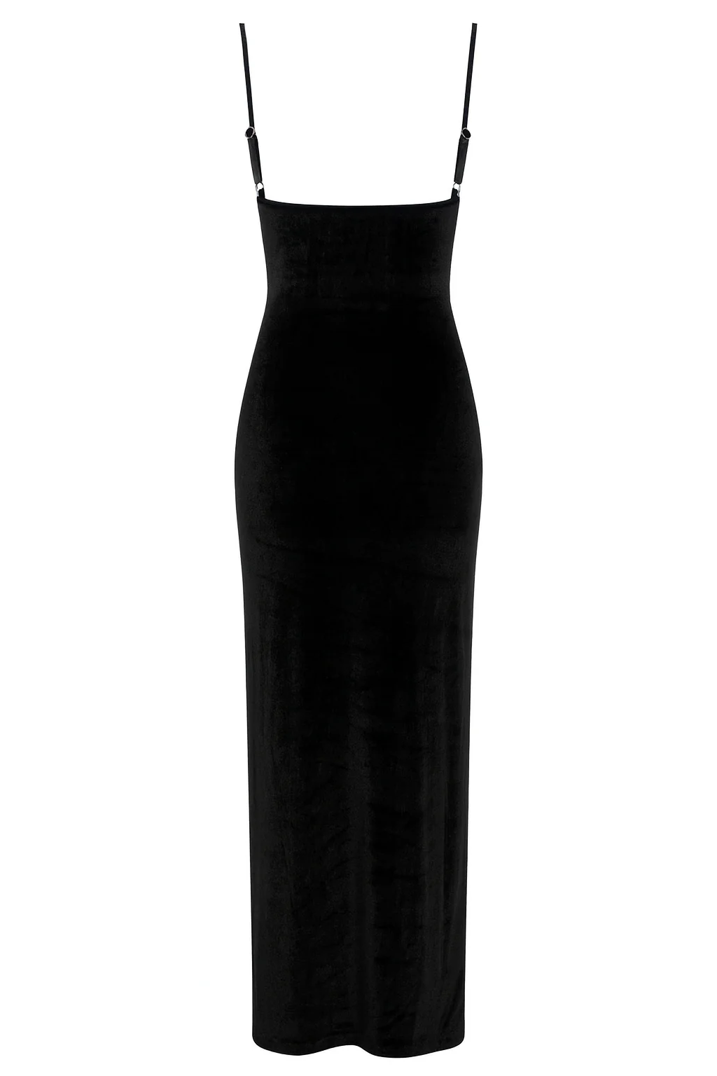 Black Velvet Cowl Neck Dress - Image 6