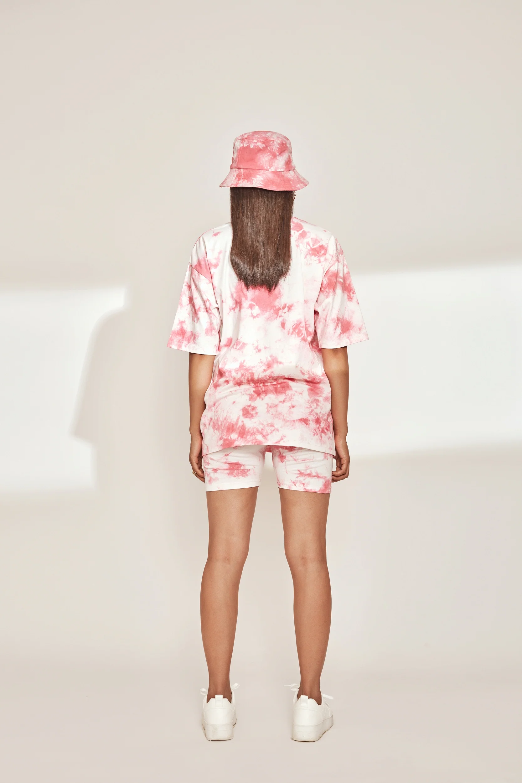 Pink Tie & Dye Cycling Shorts - Image 4