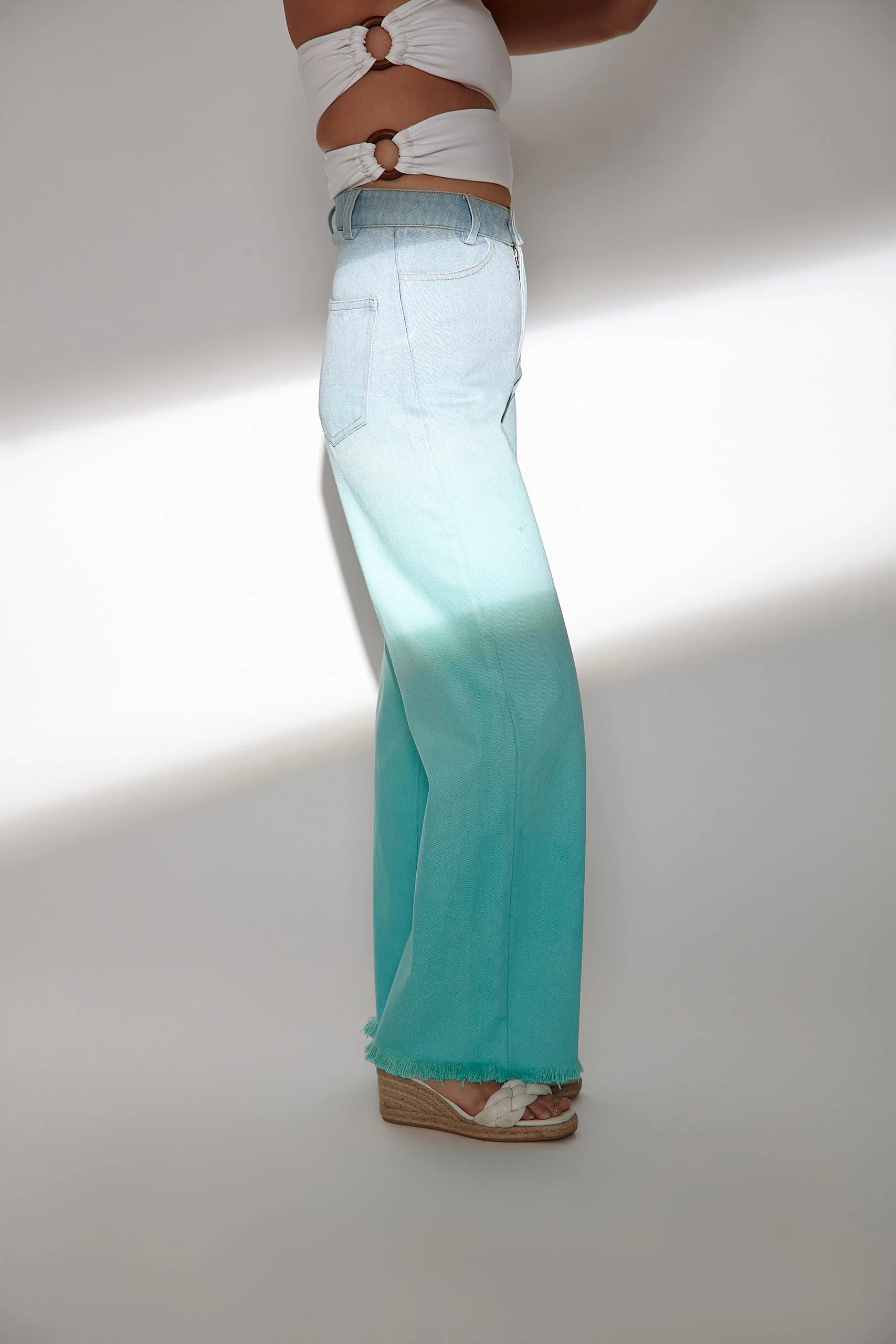 Blue Ombre Denim Jeans(Single Color) - Image 4