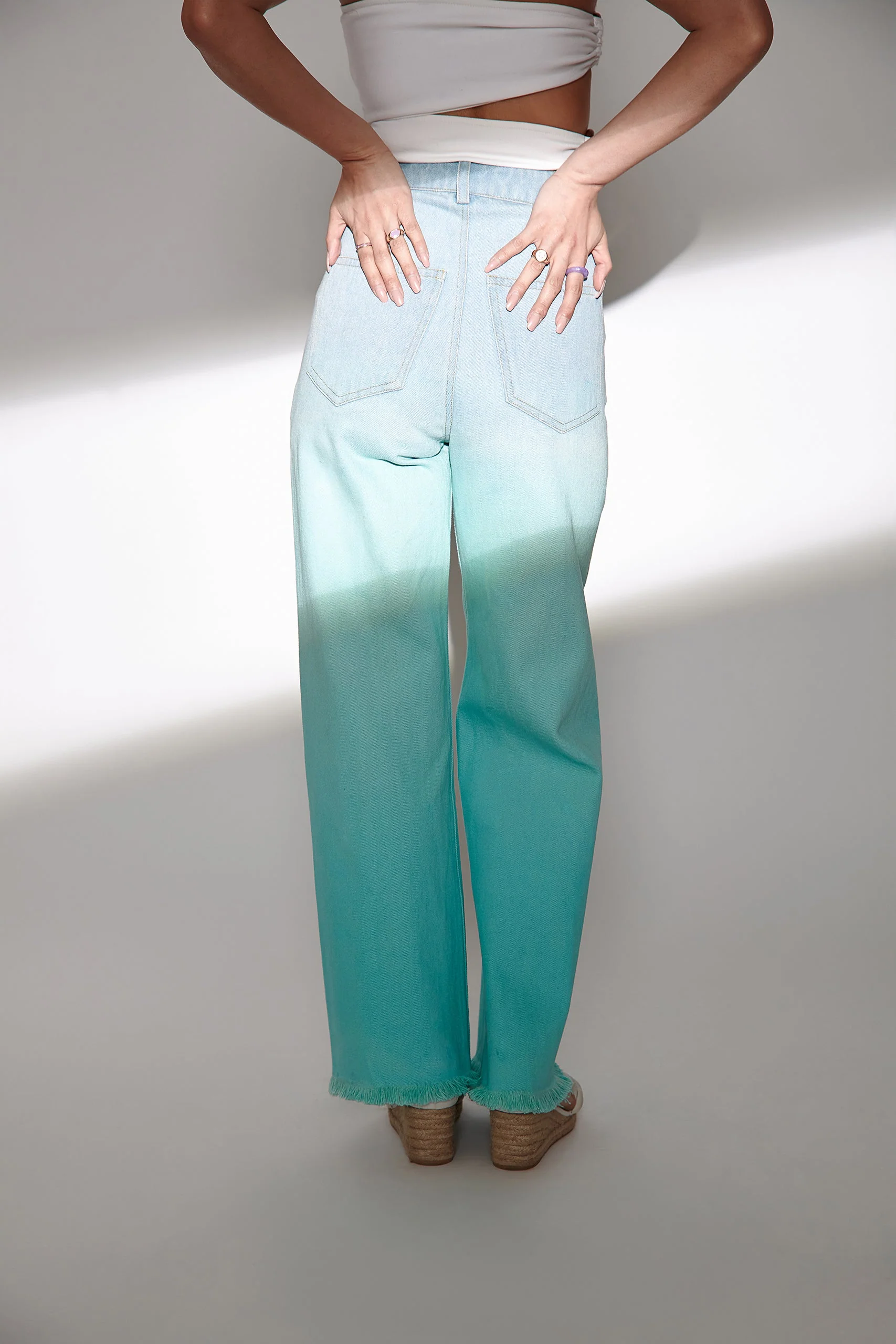 Blue Ombre Denim Jeans(Single Color) - Image 5