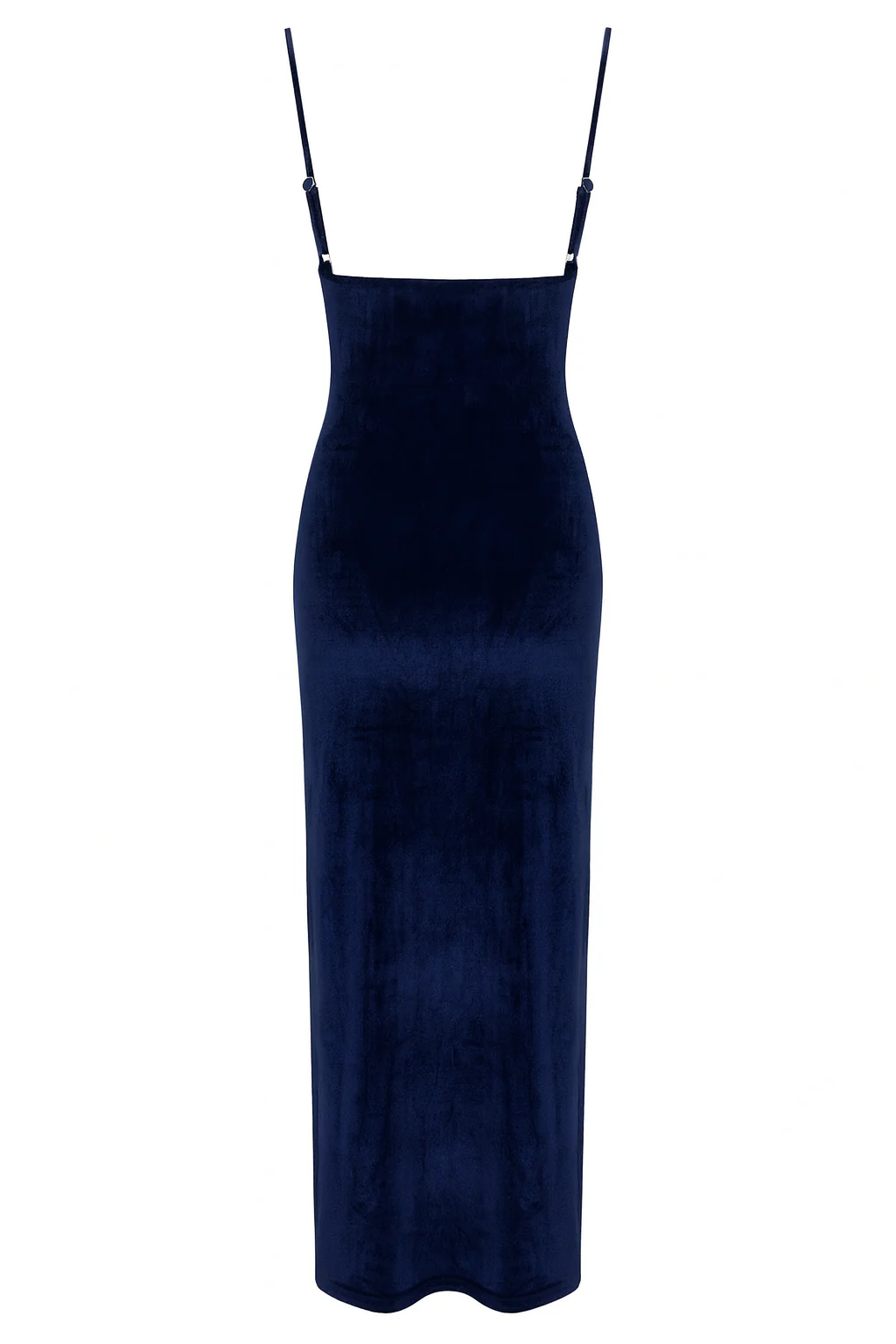 Blue Velvet Cowl Neck Dress - Image 6