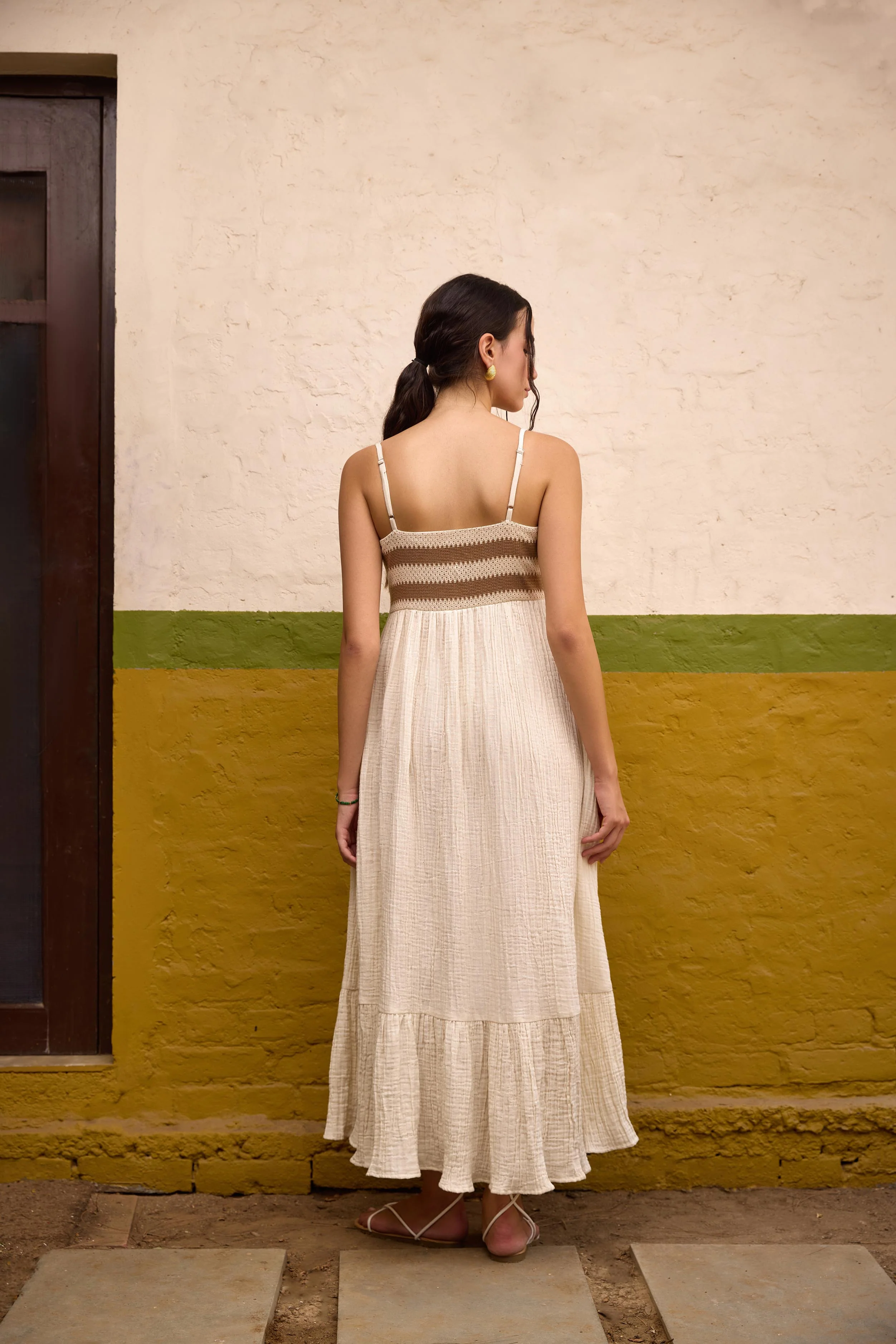 Brown Front Button-Down Maxi Dress - Image 5