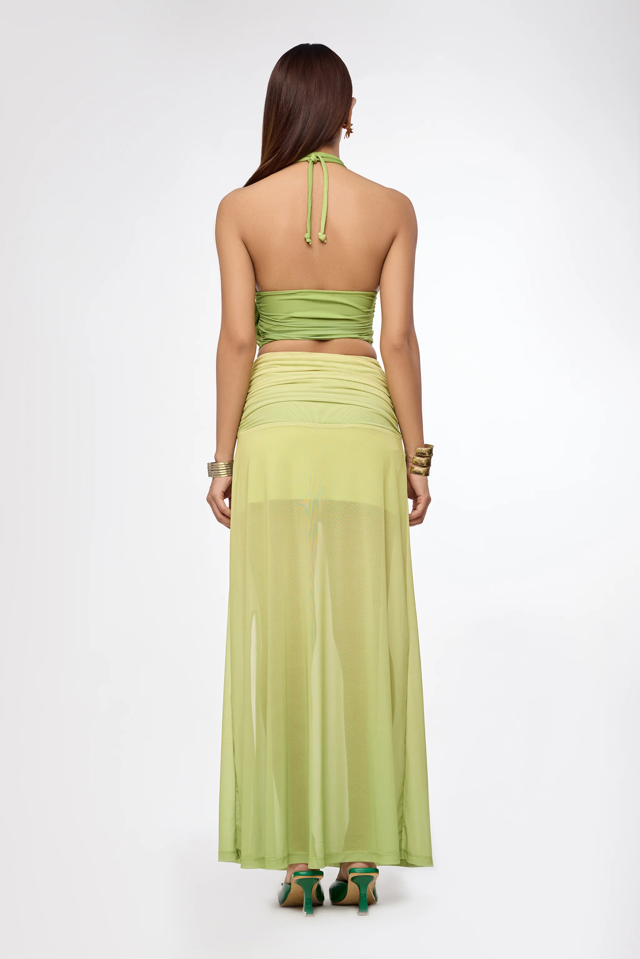 Citrus Ombre Halter Crop Top - Image 4
