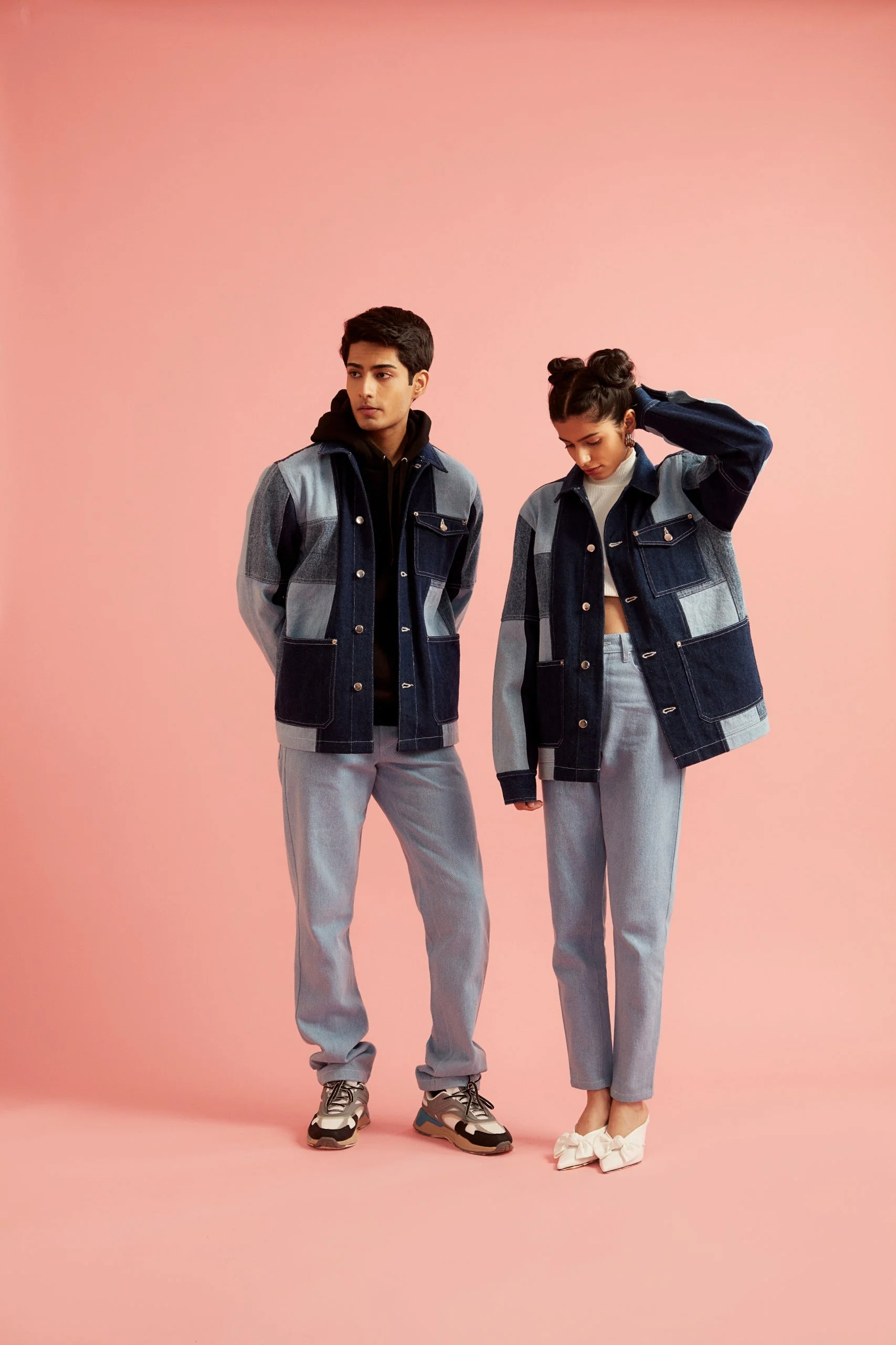 Colorblock Denim Jacket - Image 5