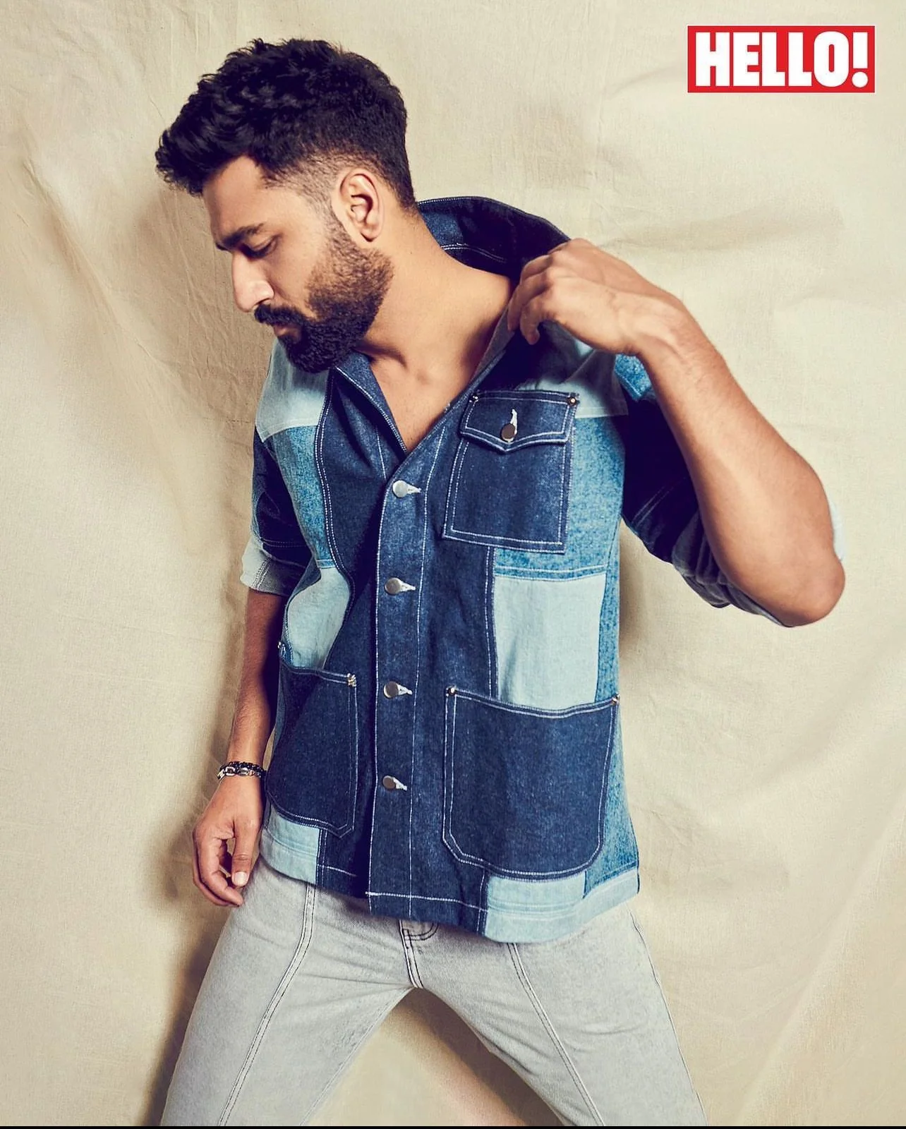 Colorblock Denim Jacket - Image 3