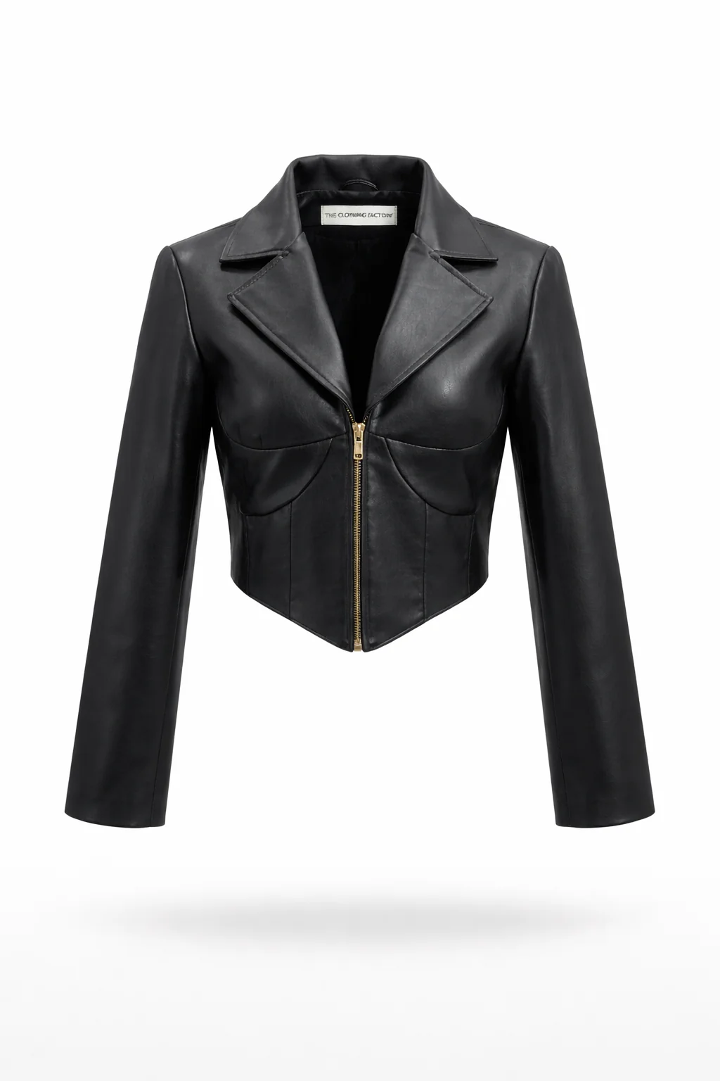 Contour Zip-Up Crop Blazer