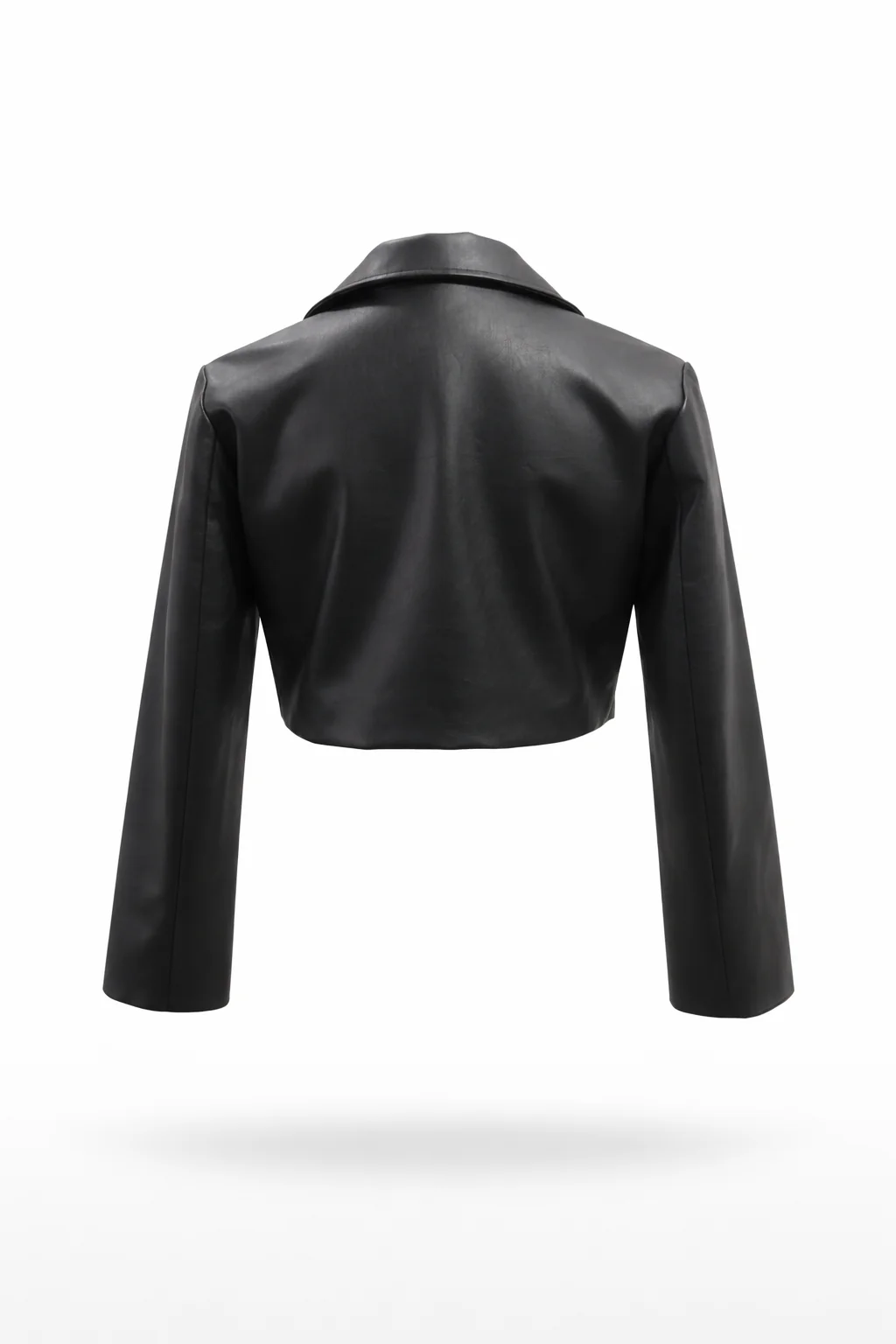 Contour Zip-Up Crop Blazer - Image 2