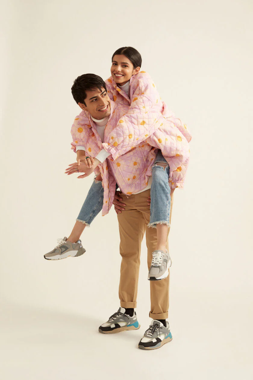 Lilac Floral Print Quilted Jacket - Image 6
