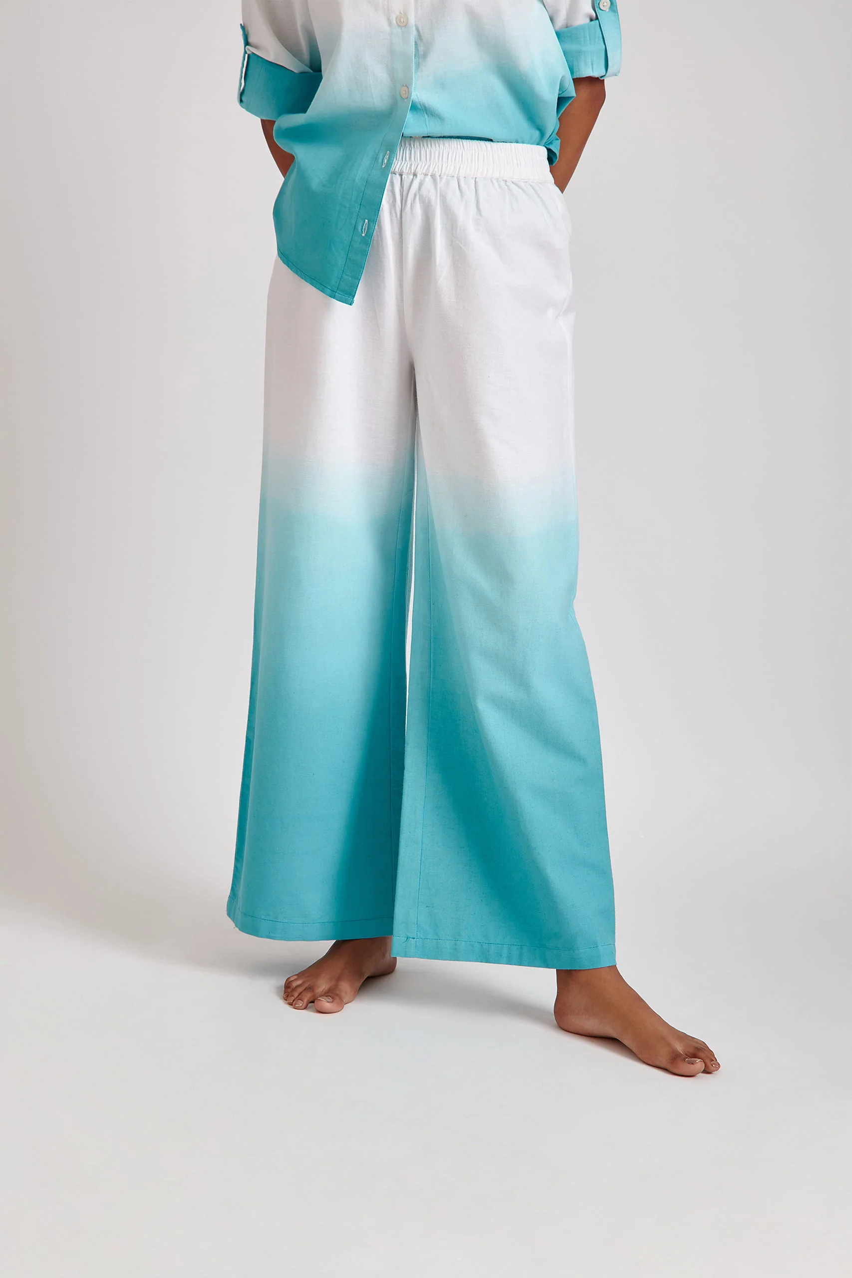 Blue Ombre Trouser - Image 3