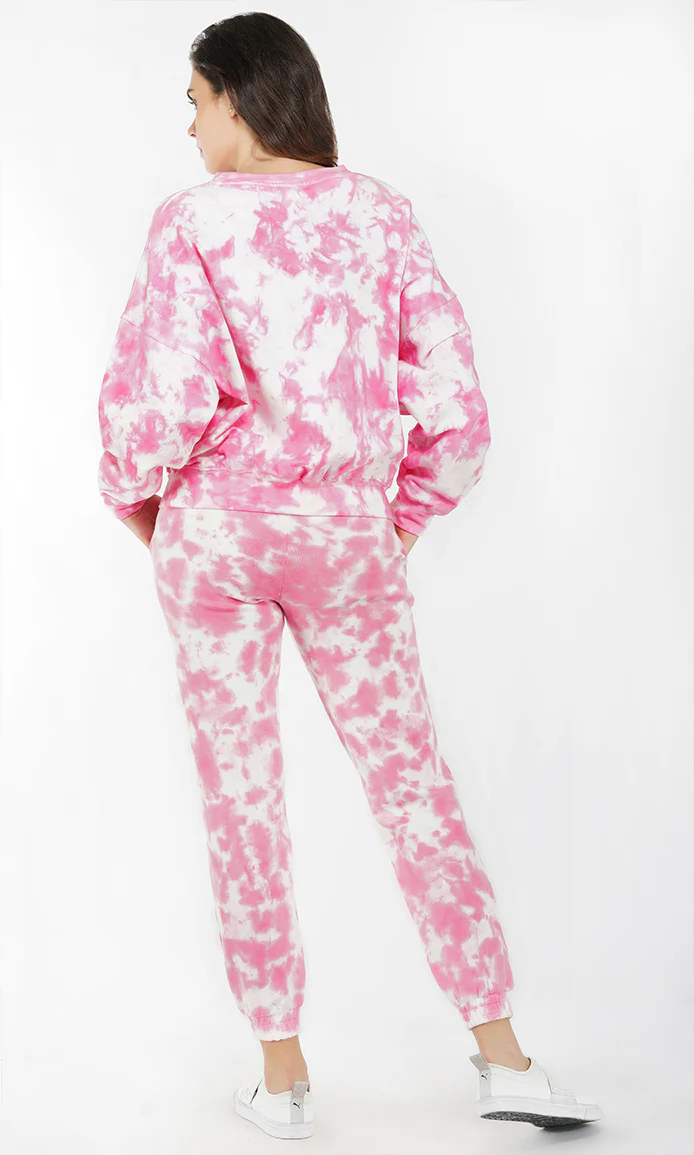 Tie & Dye Oversized Sweatshirt and Joggers Set - Image 4