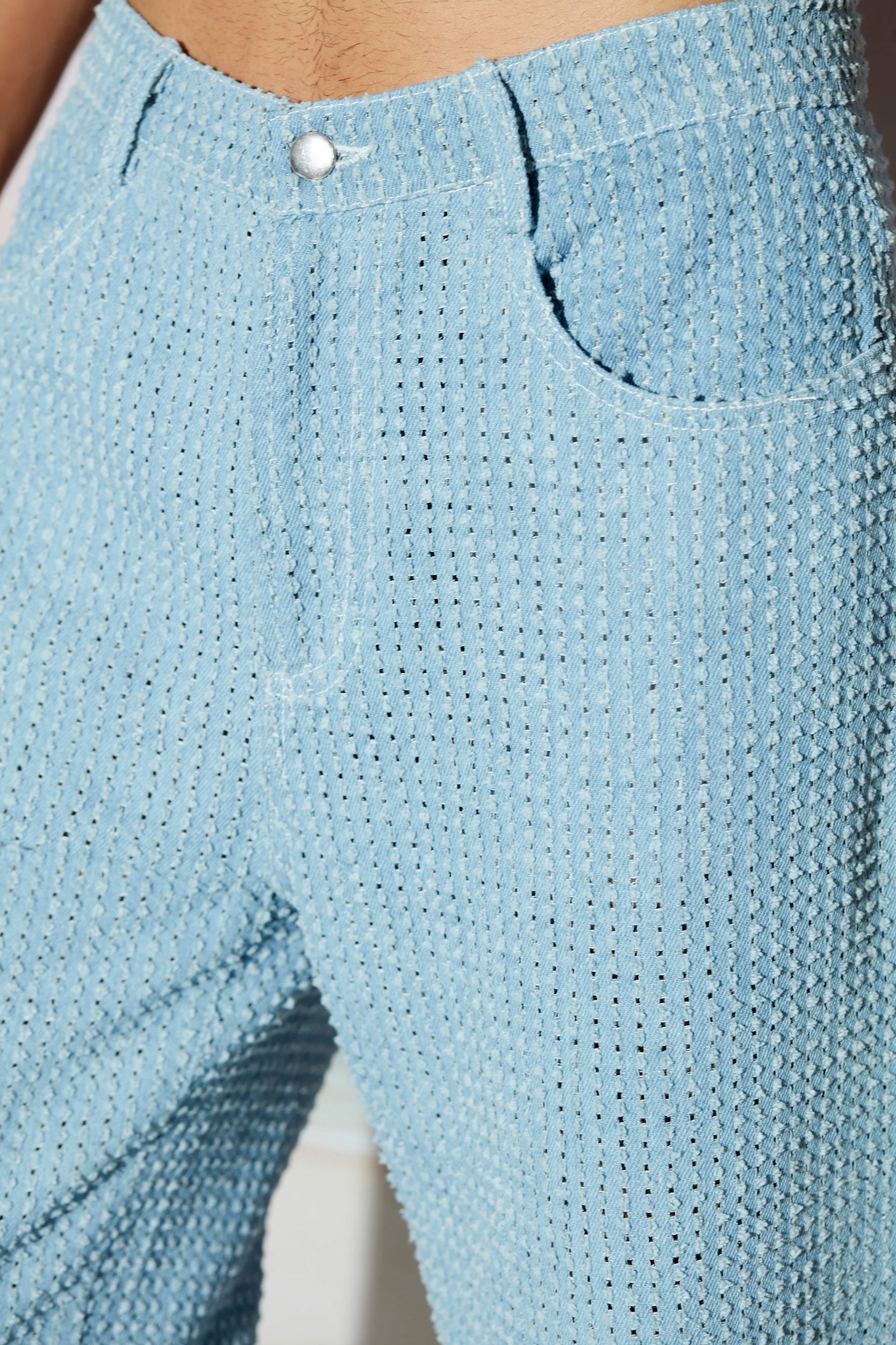 Engineered Distress Denim Baggy Jeans - Image 2