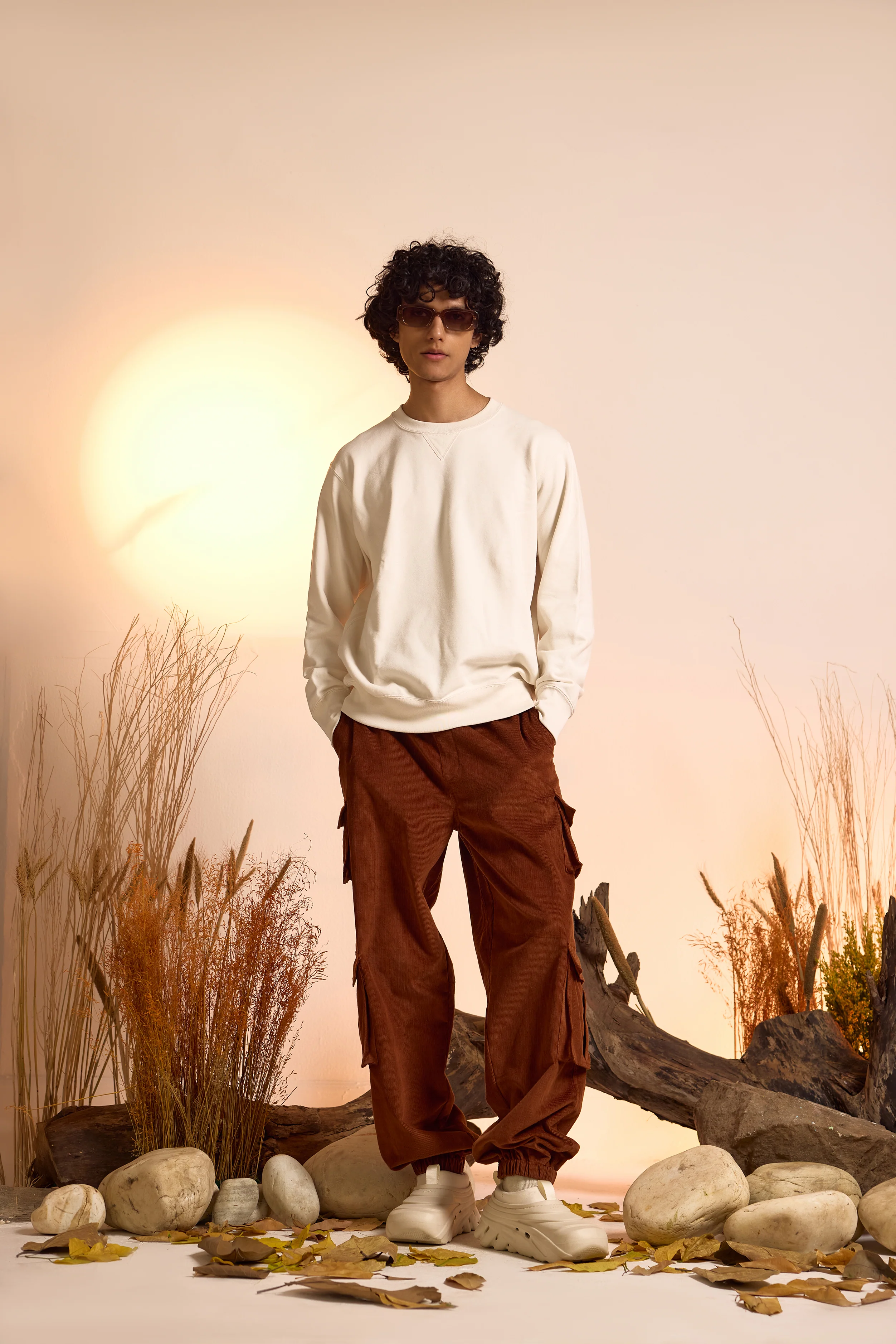 Corduroy Cargo Jogger Pant-Dark Brown-Men - Image 5