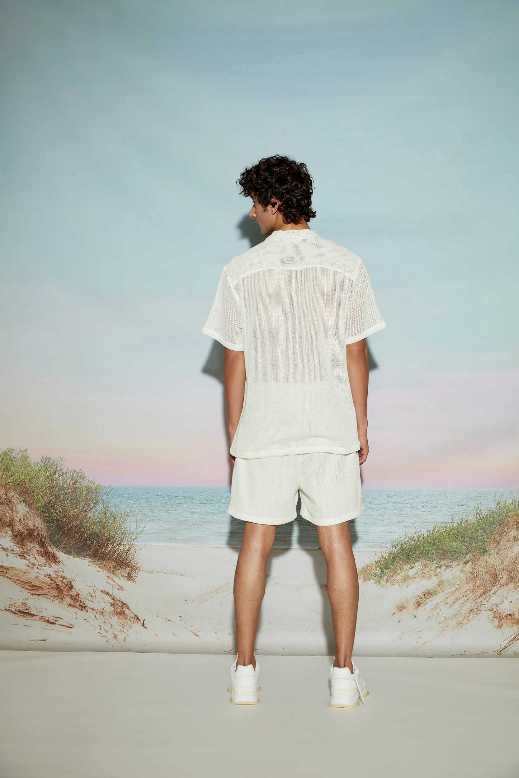Cotton Mesh Men’s Resort Shirt - Image 4
