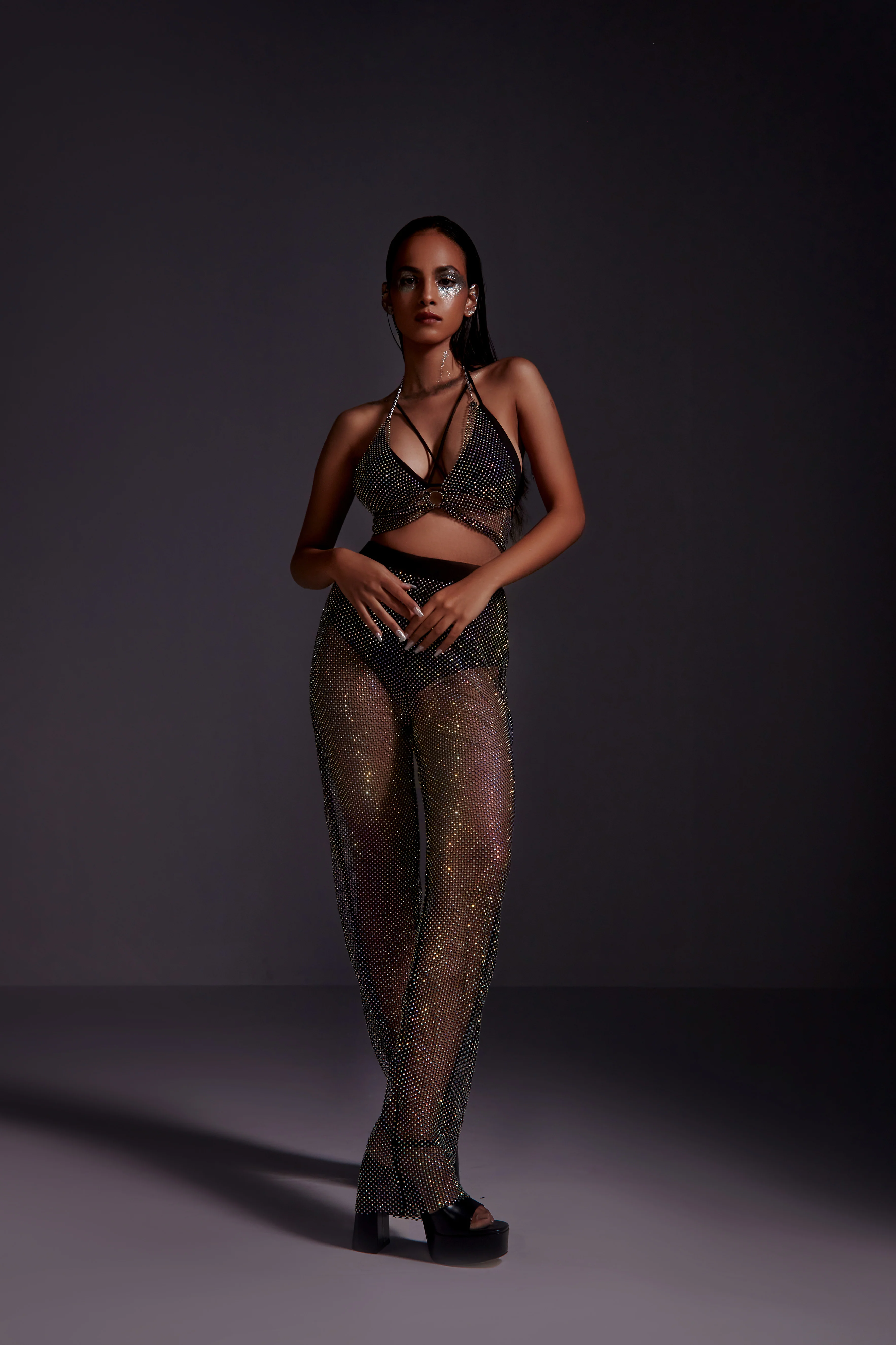 Diamond Mesh Pants - Image 4