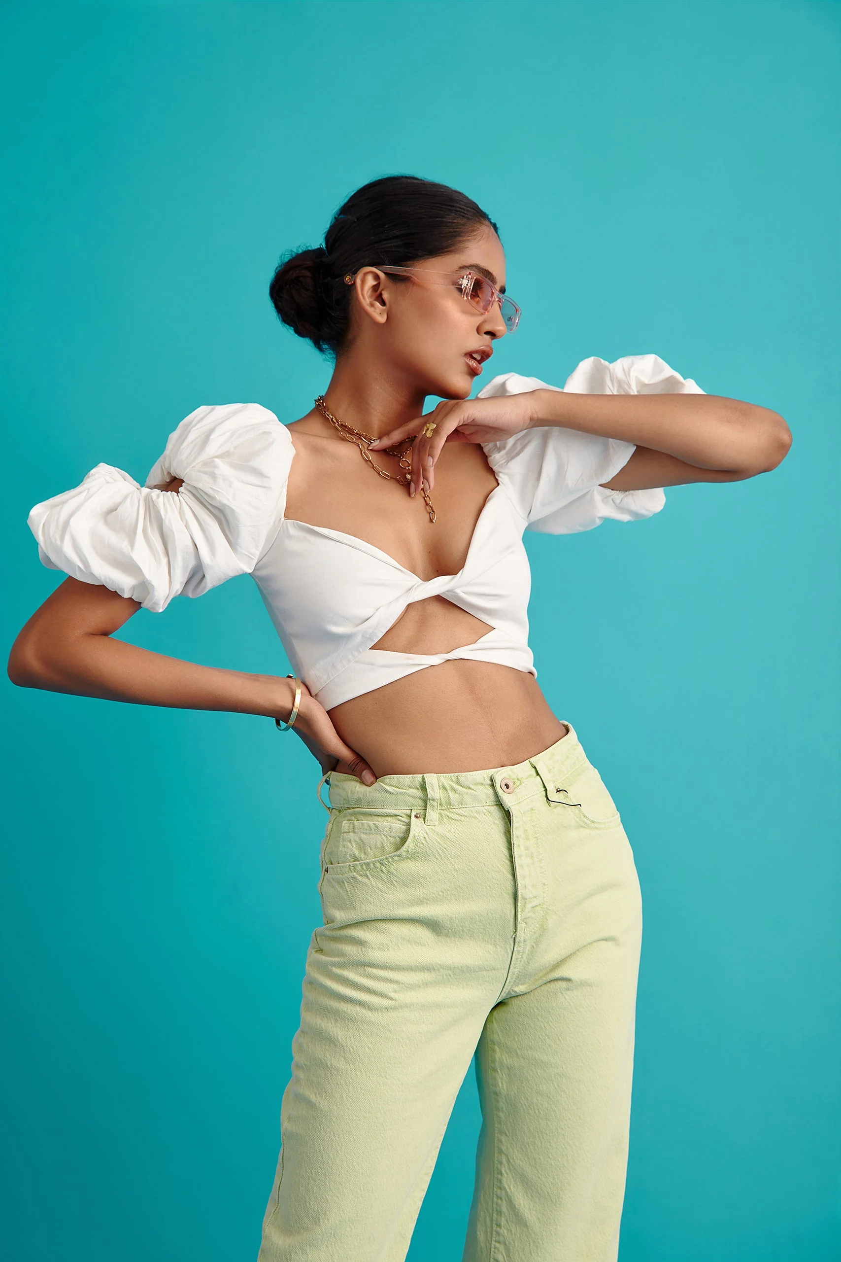 Double-Twist Scrunchie Top