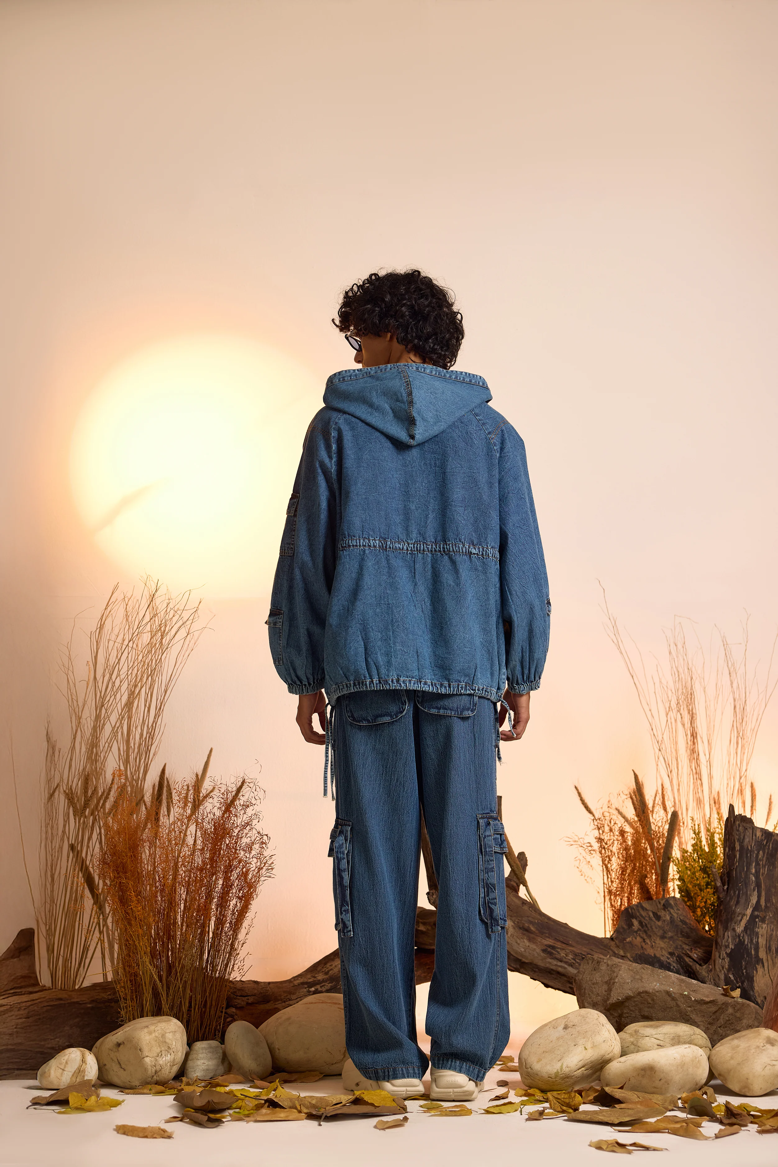 Drifter Denim Oversized Hoodie & Jeans Set-Men - Image 5