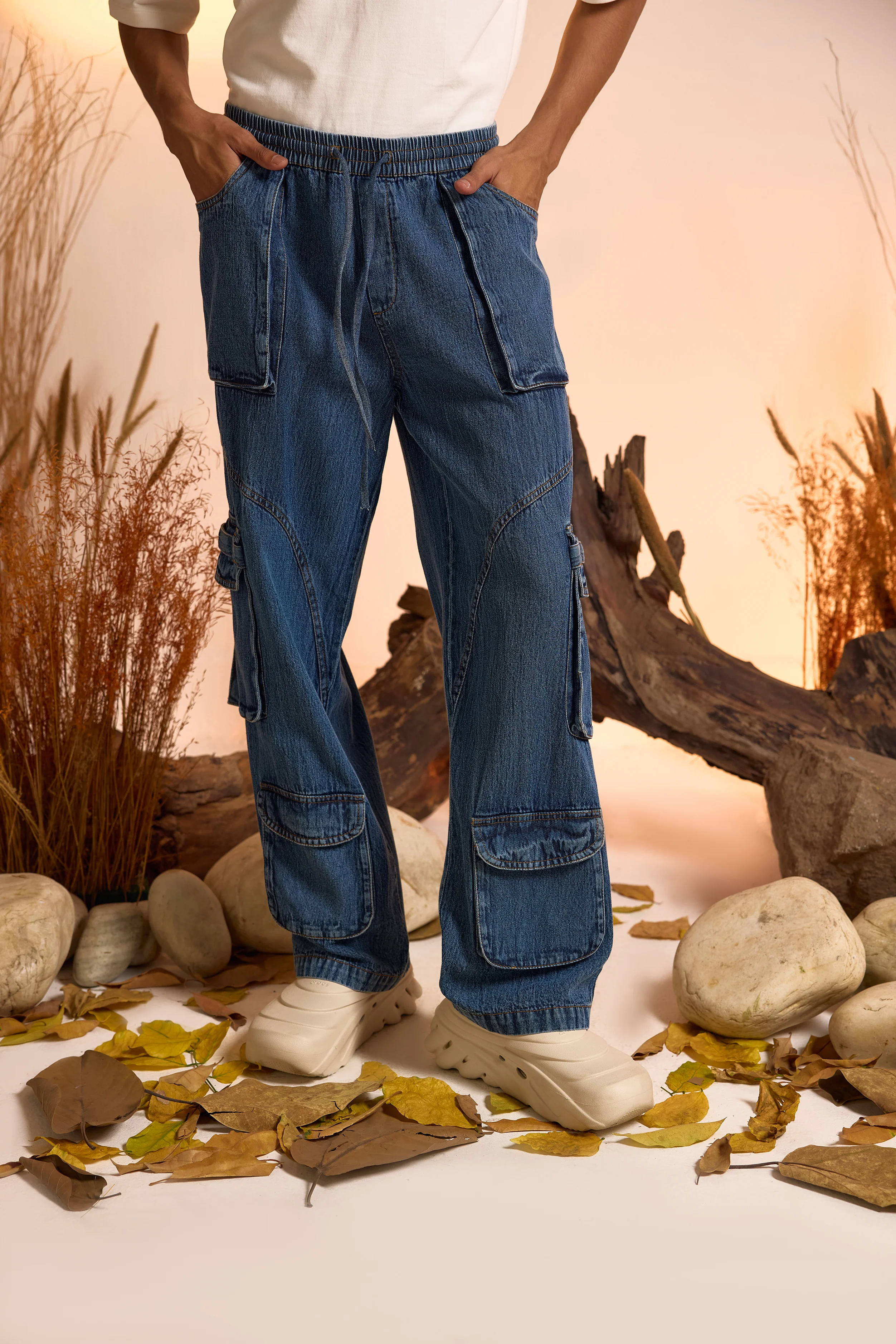 Drifter Denim Oversized Hoodie & Jeans Set-Men - Image 9
