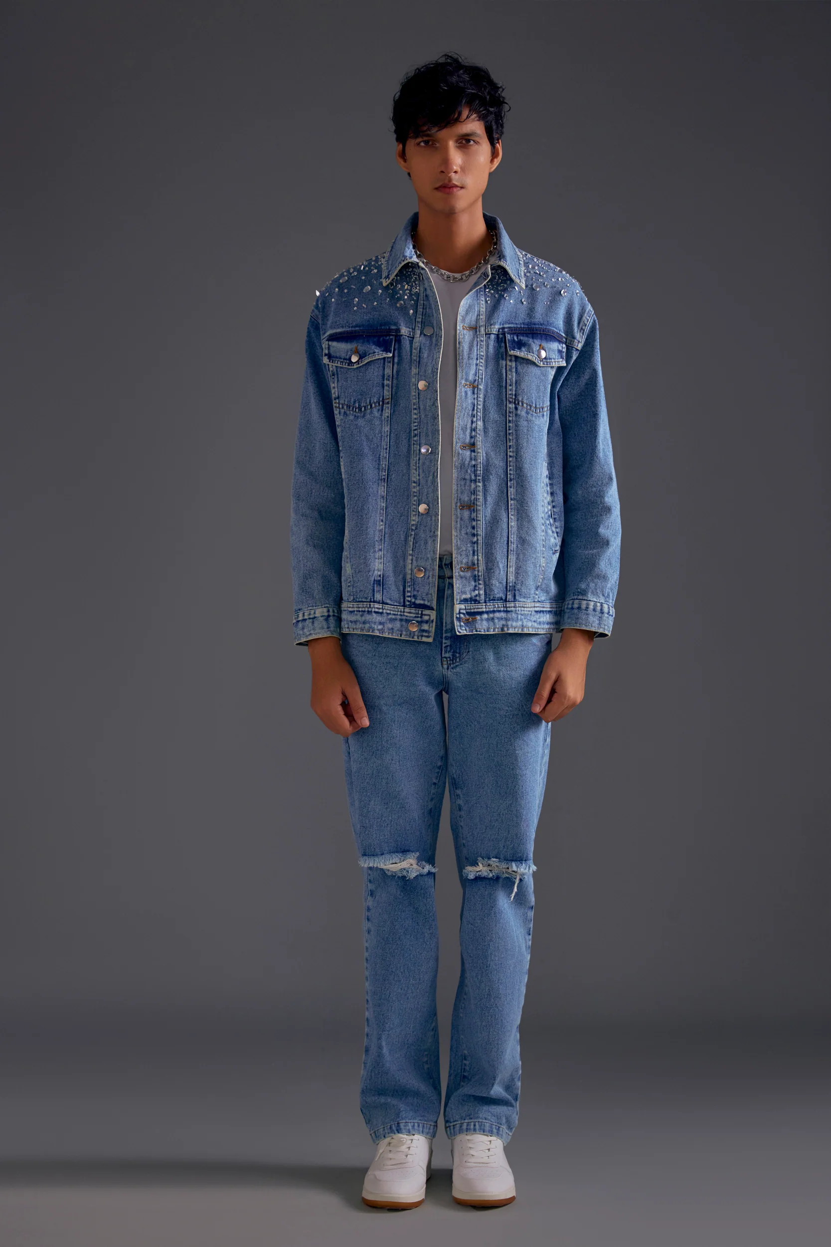 Embellished Denim Jacket - Image 2