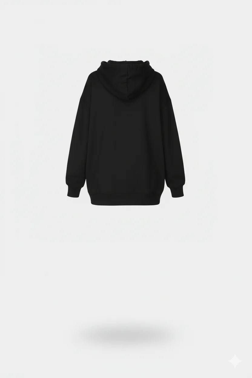 Emily In Paris: Printed Oversized Hoodie-Black - Image 4