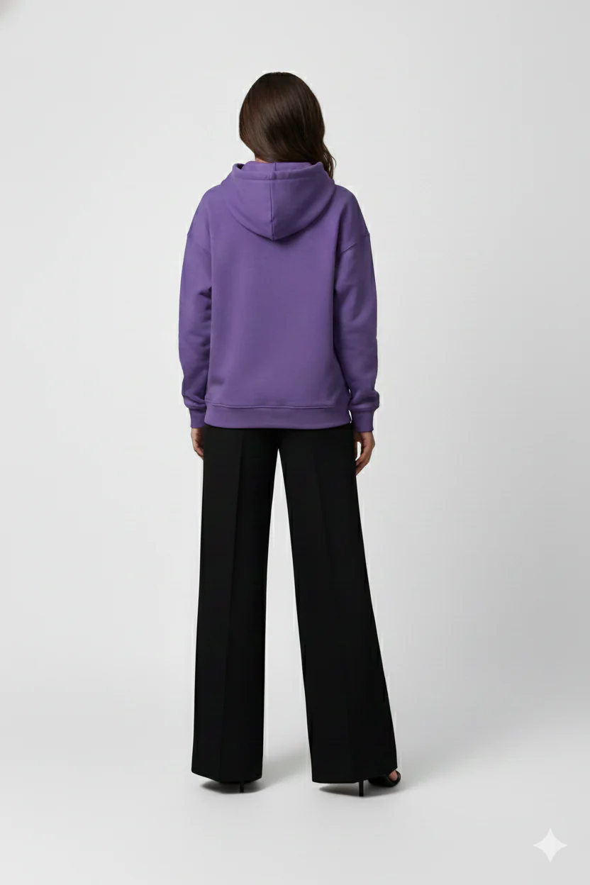 Emily In Paris: Printed Oversized Hoodie-Purple - Image 2