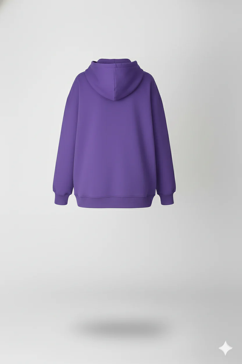 Emily In Paris: Printed Oversized Hoodie-Purple - Image 4