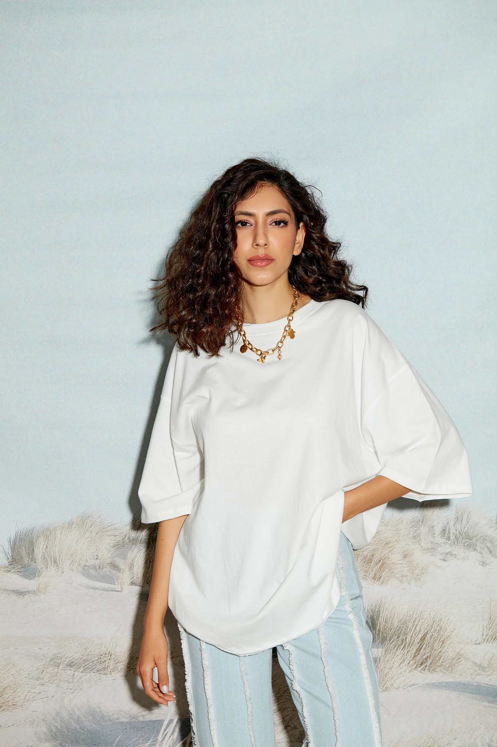 Find Meaning In The Mess Oversized T-shirt - Image 3