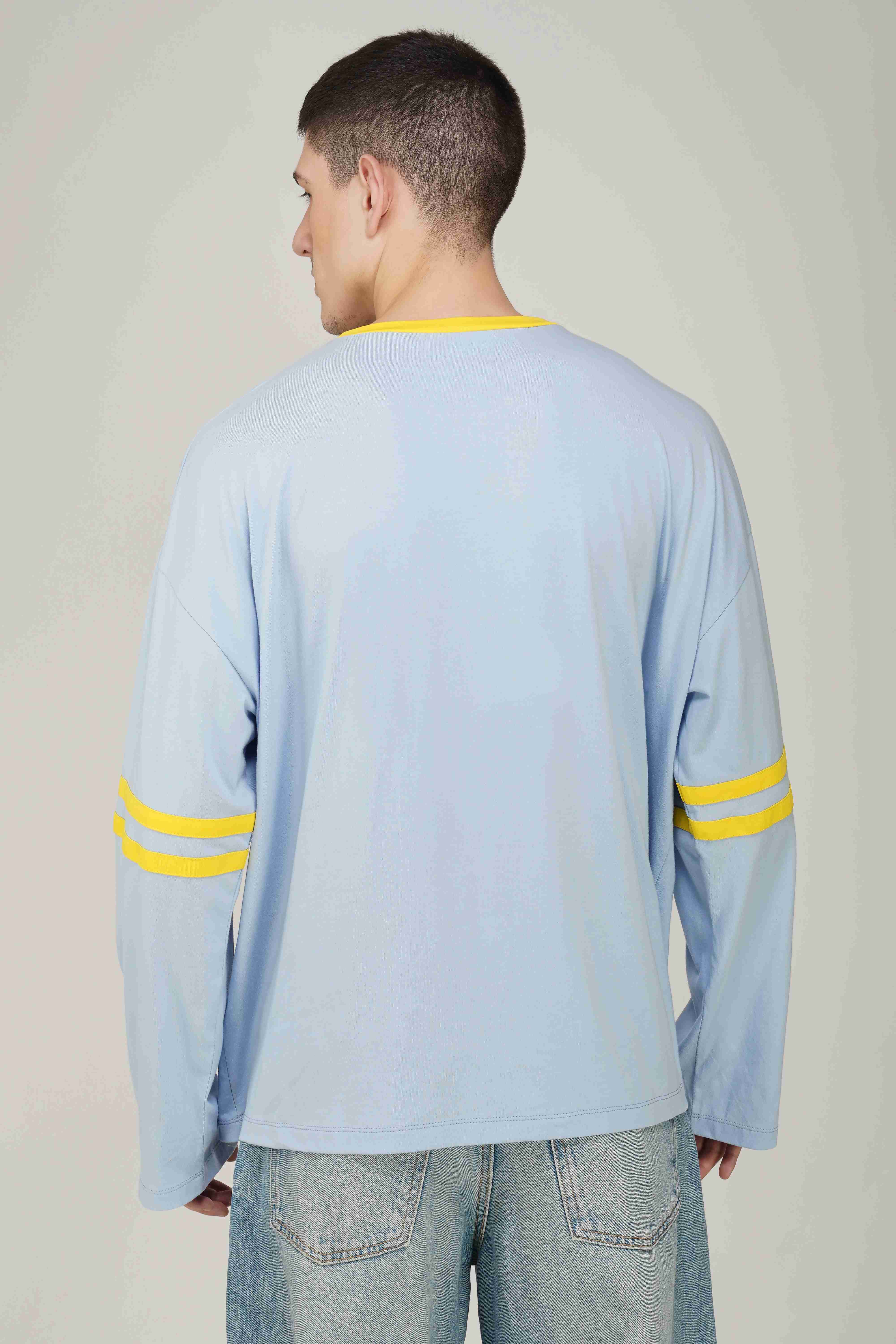 Garfield: 78th Athletics Dept. Men's Oversized T-shirt-Blue - Image 5