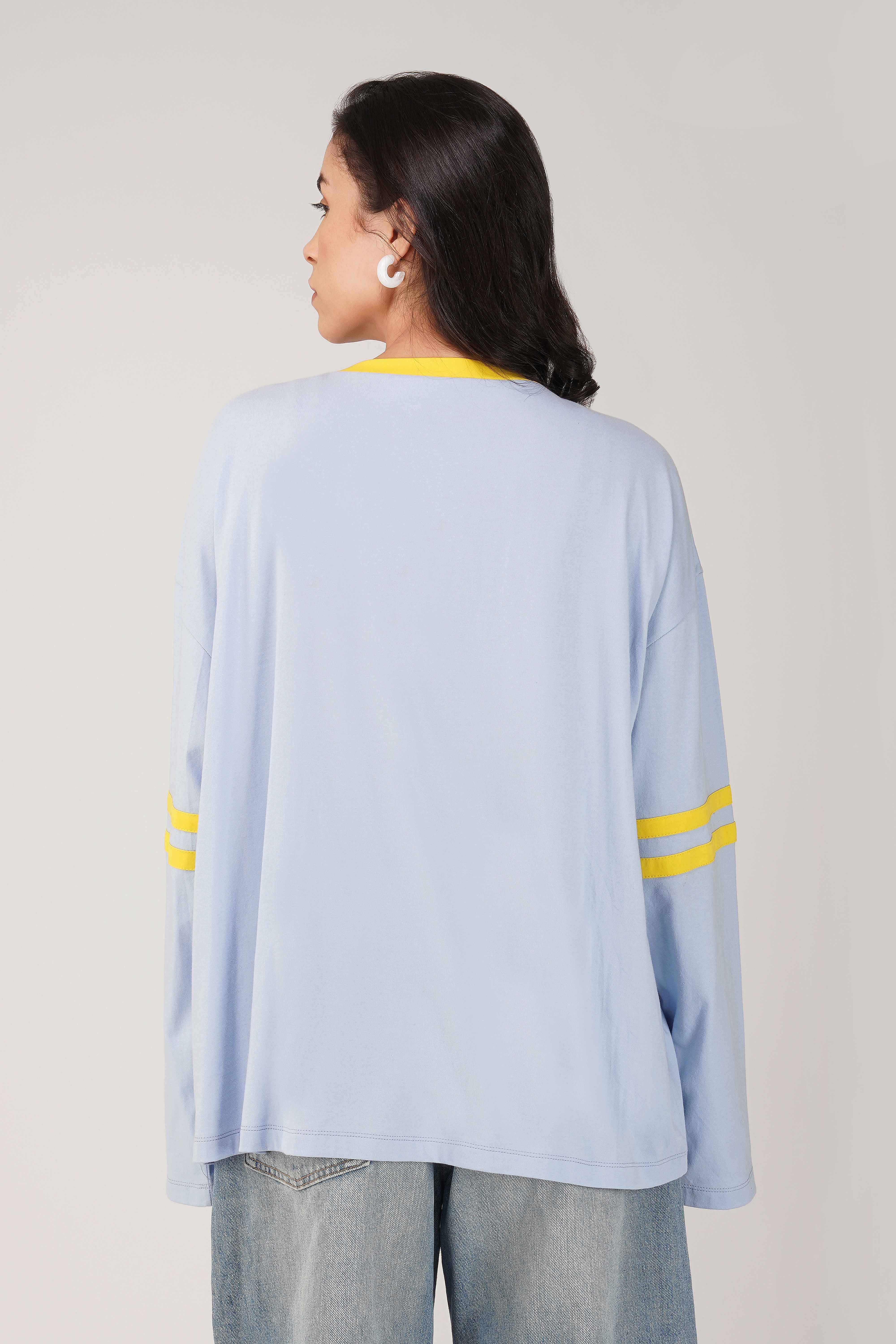 Garfield: 78th Athletics Dept. Oversized T-shirt-Blue - Image 6
