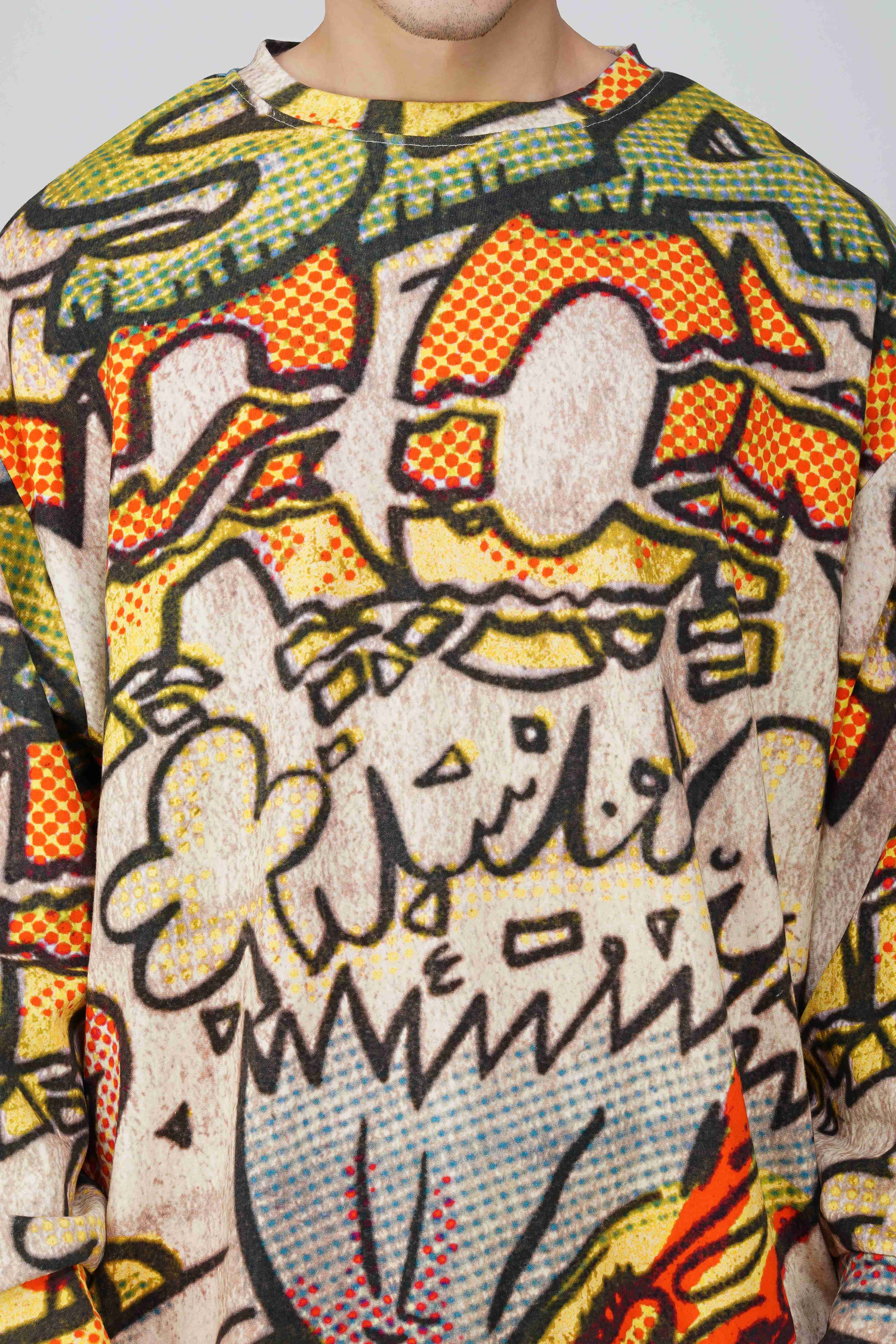Garfield: Blown Out Oversized Men's Sweatshirt - Image 5