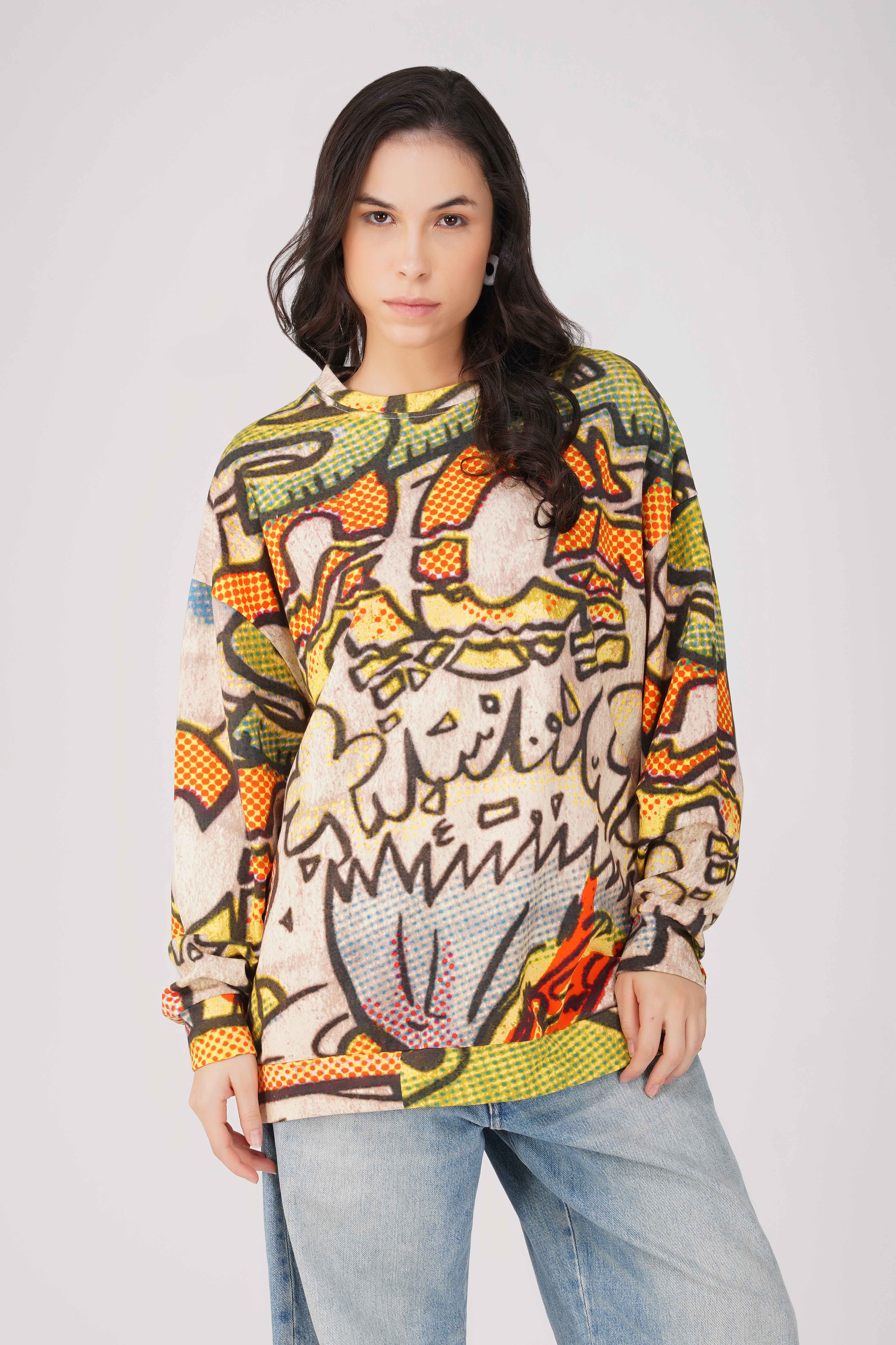 Garfield: Blown Out Oversized Sweatshirt - Image 3