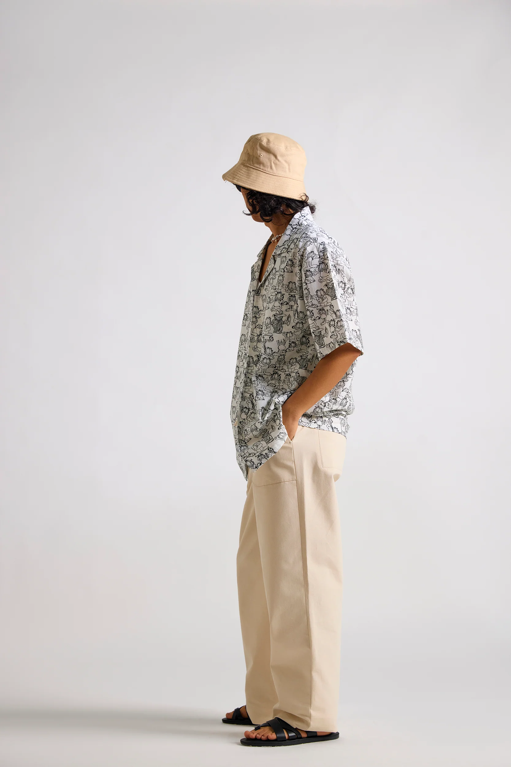 Garfield:Doodle All over Printed Men's Resort Shirt - Image 3