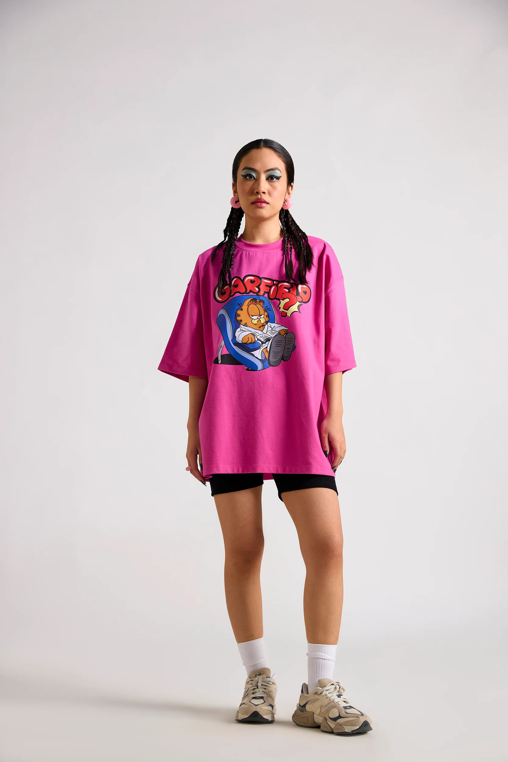 Garfield:Grampy Printed Oversized T-shirt - Image 3