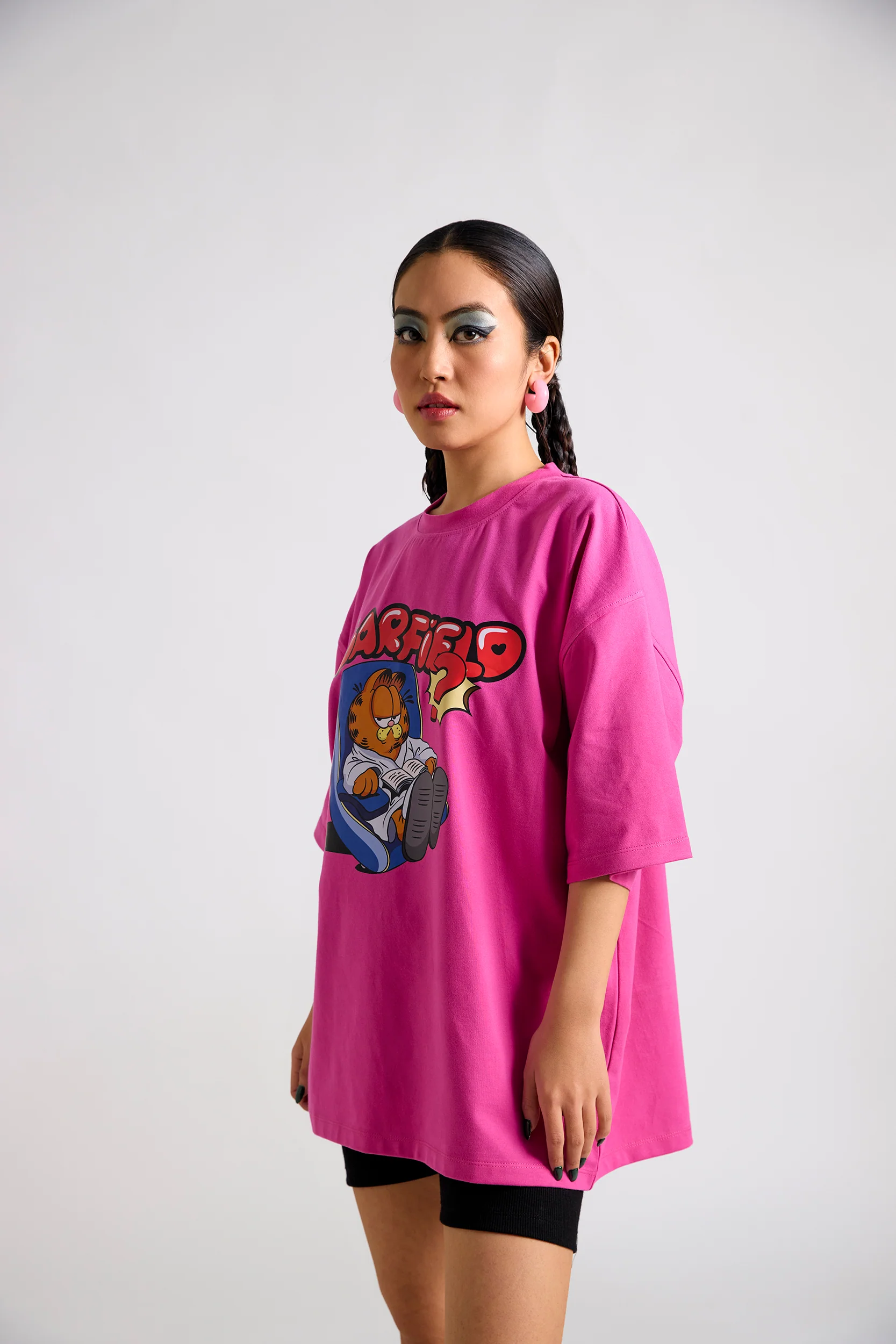 Garfield:Grampy Printed Oversized T-shirt - Image 5
