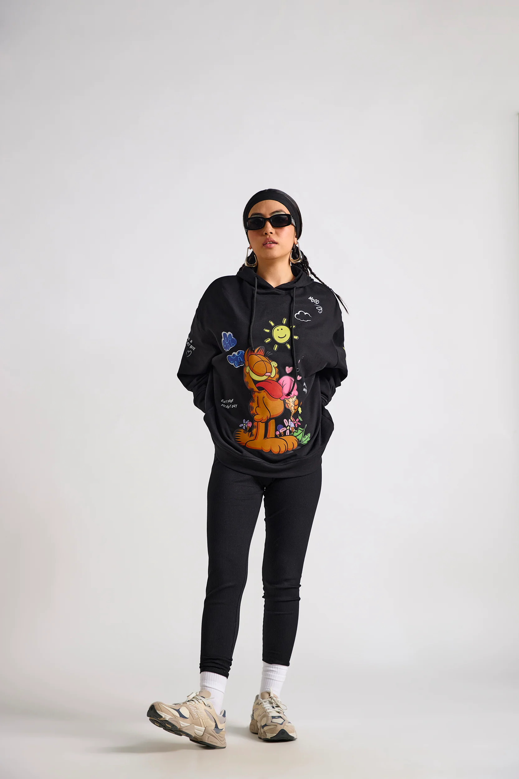 Garfield:Have A Bright Day Oversized Hoodie - Image 3