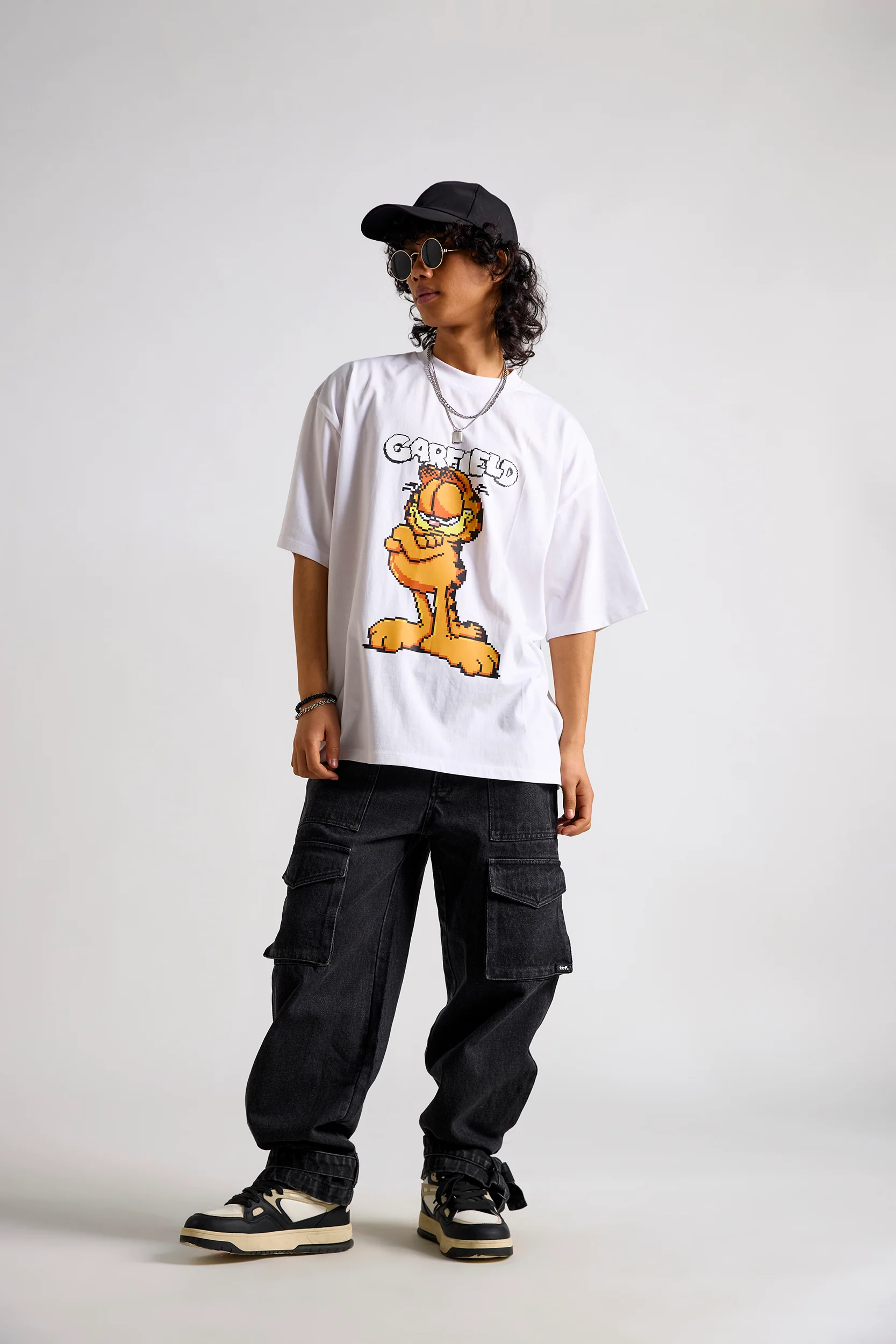 Garfield:Mr. Attitude Men's Oversized T-shirt - Image 3