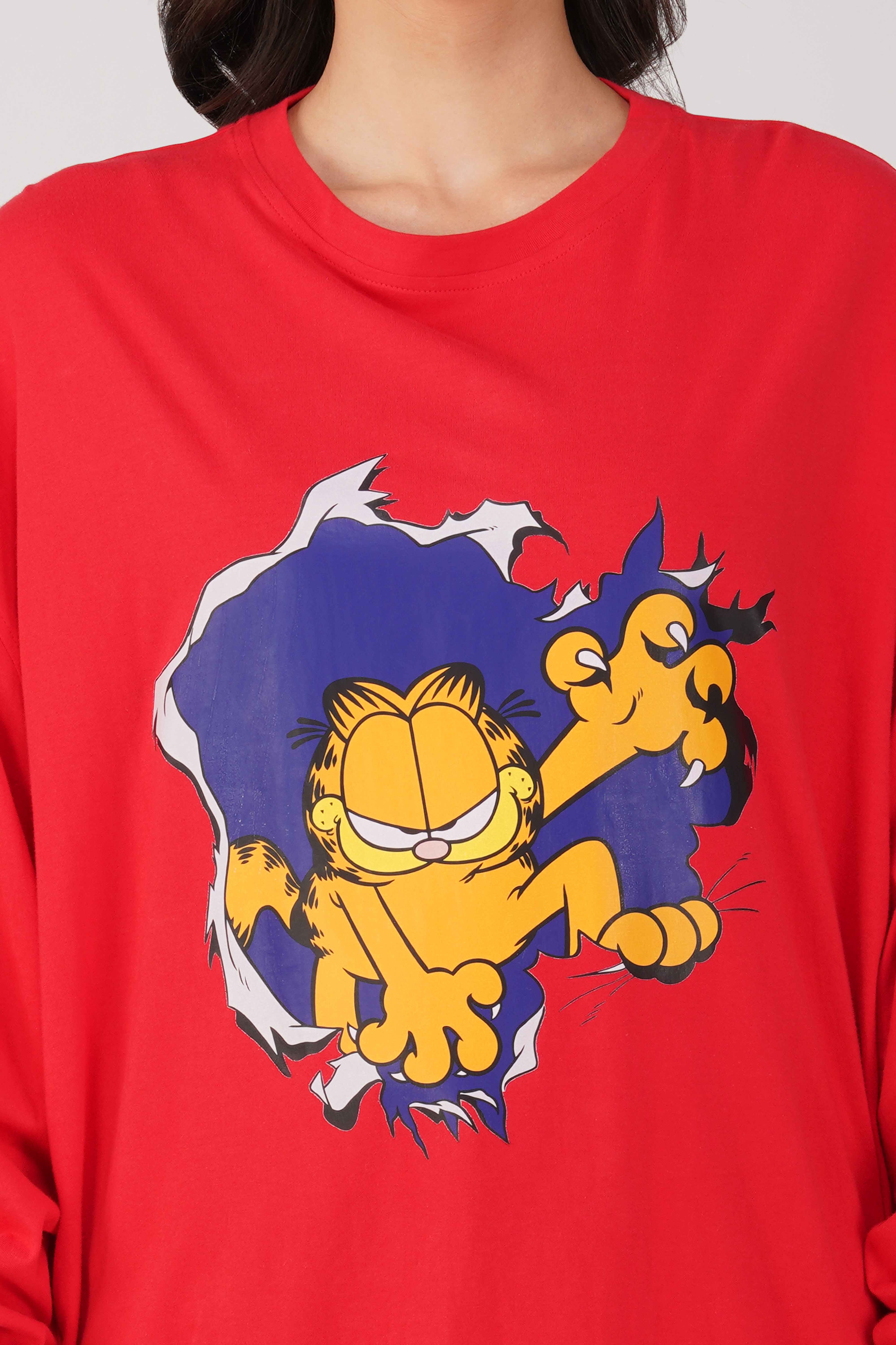 Garfield: Out to Get You Oversized Sweatshirt - Image 2