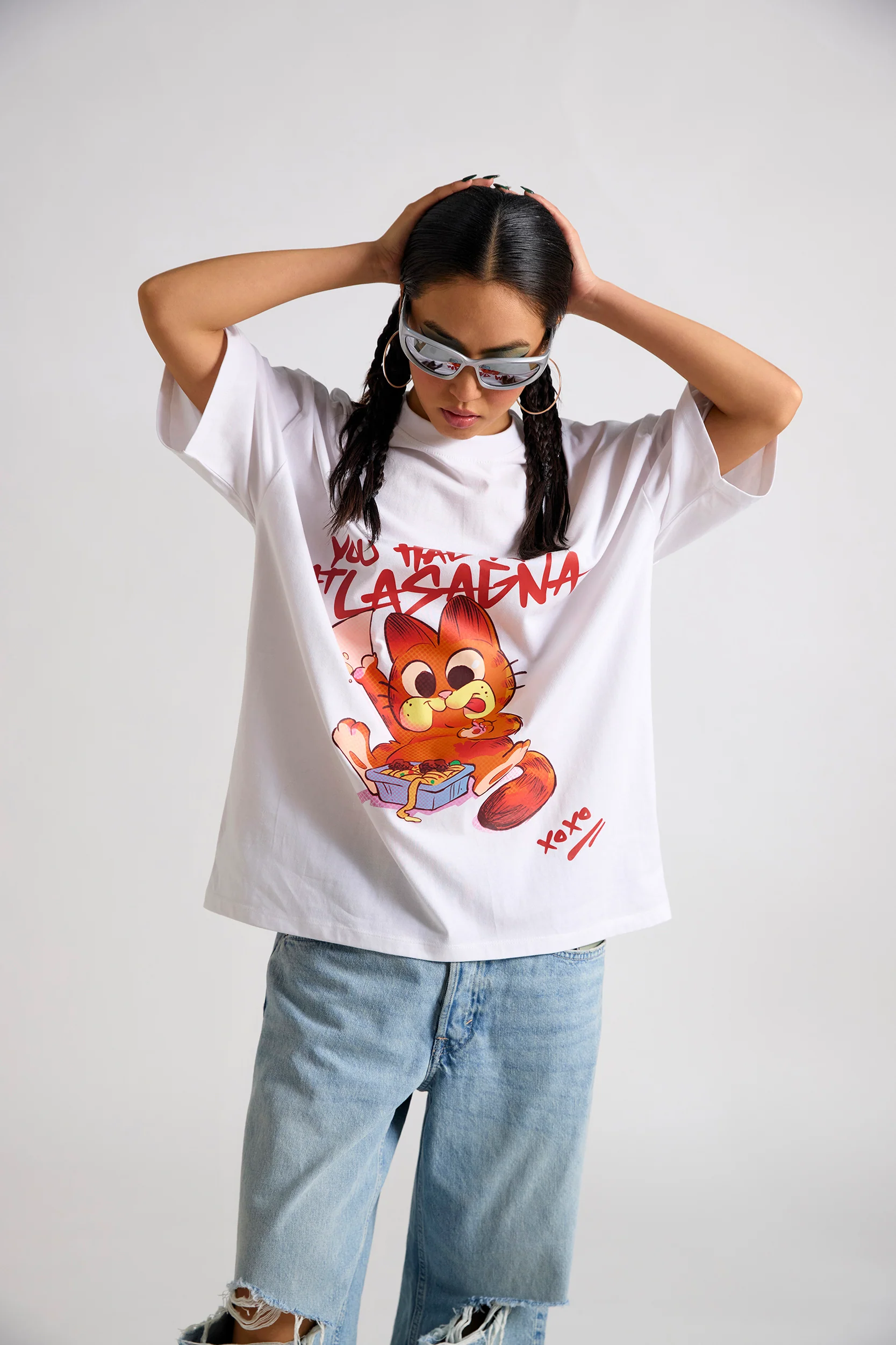 Garfield:You Had Me Lasagna Oversized T-shirt - Image 2
