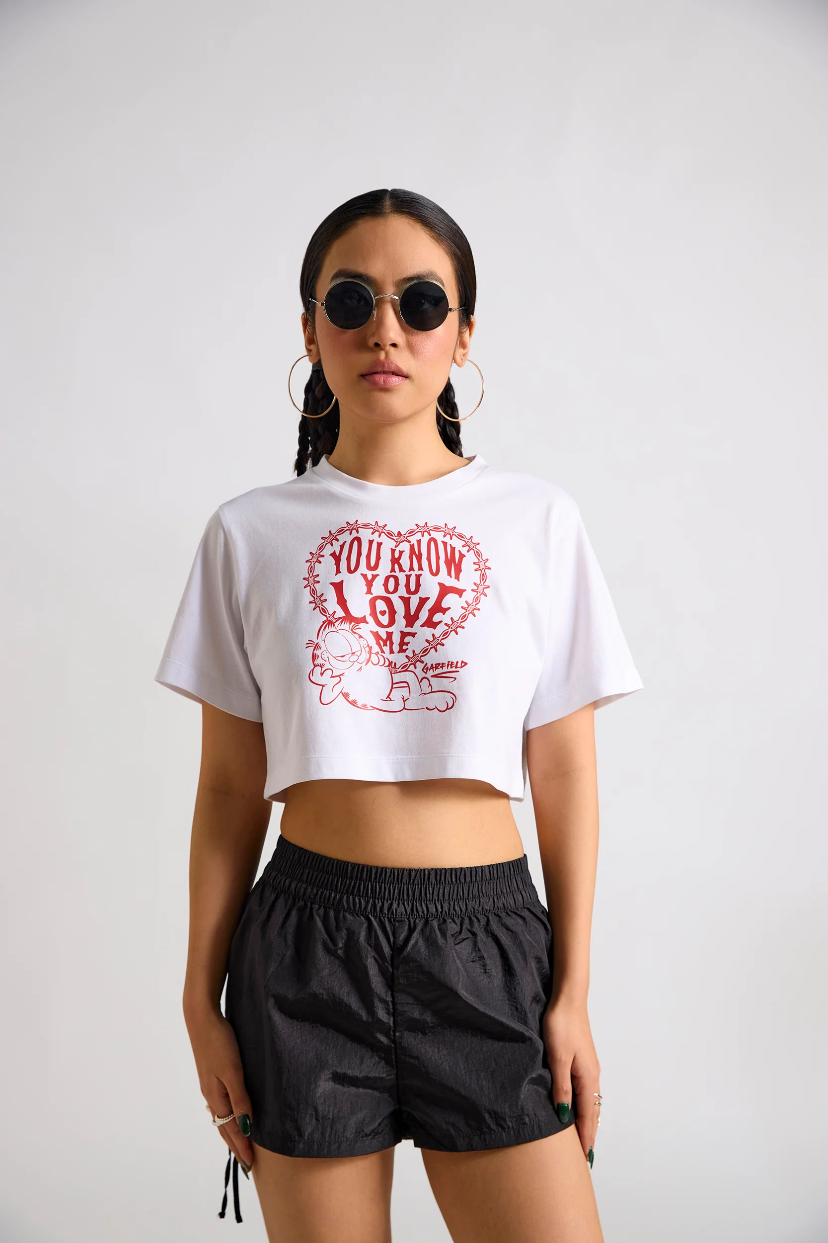 Garfield: You Know You Love Me Crop T-shirt - Image 4
