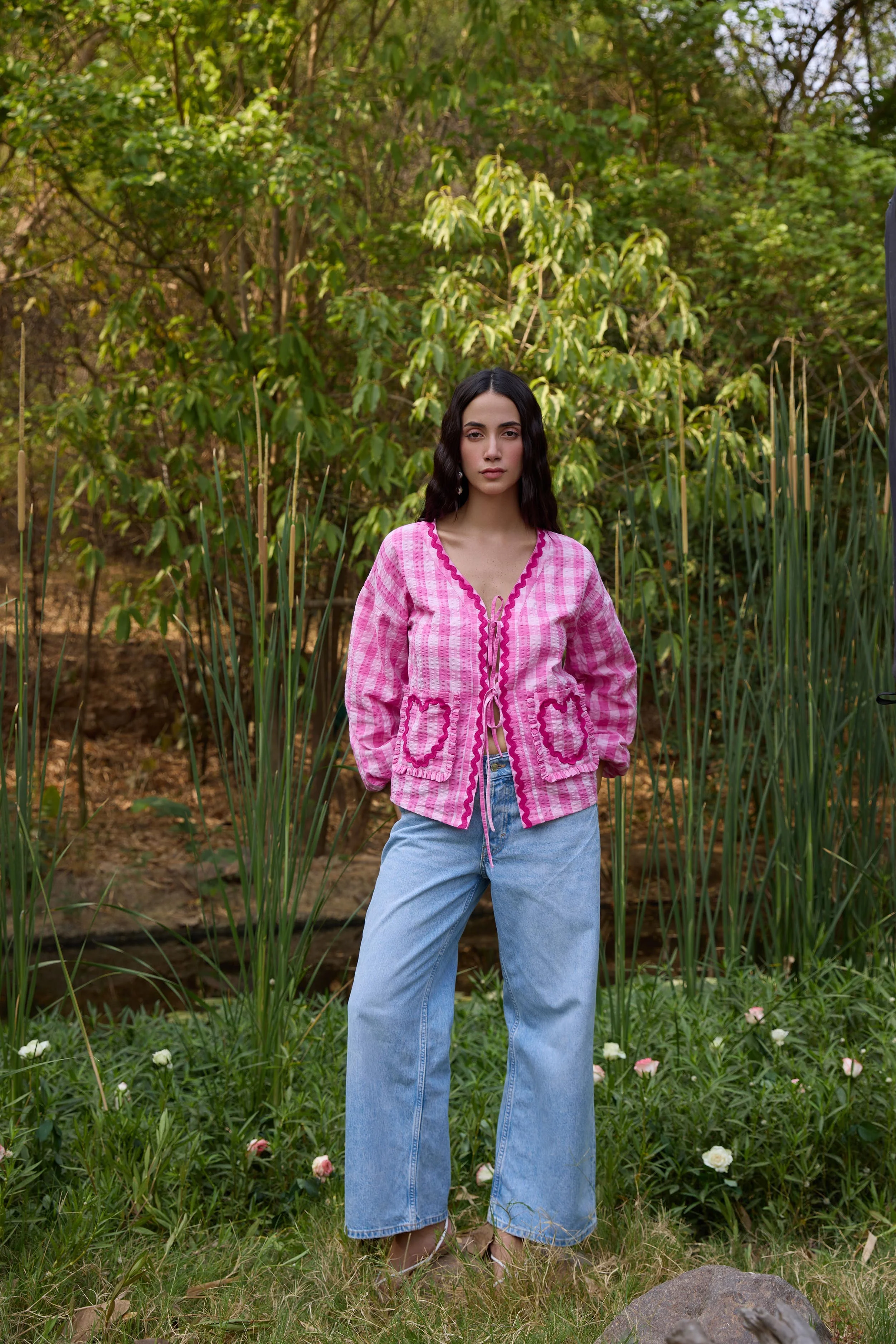 Heart Applique Shirt Top - Image 3