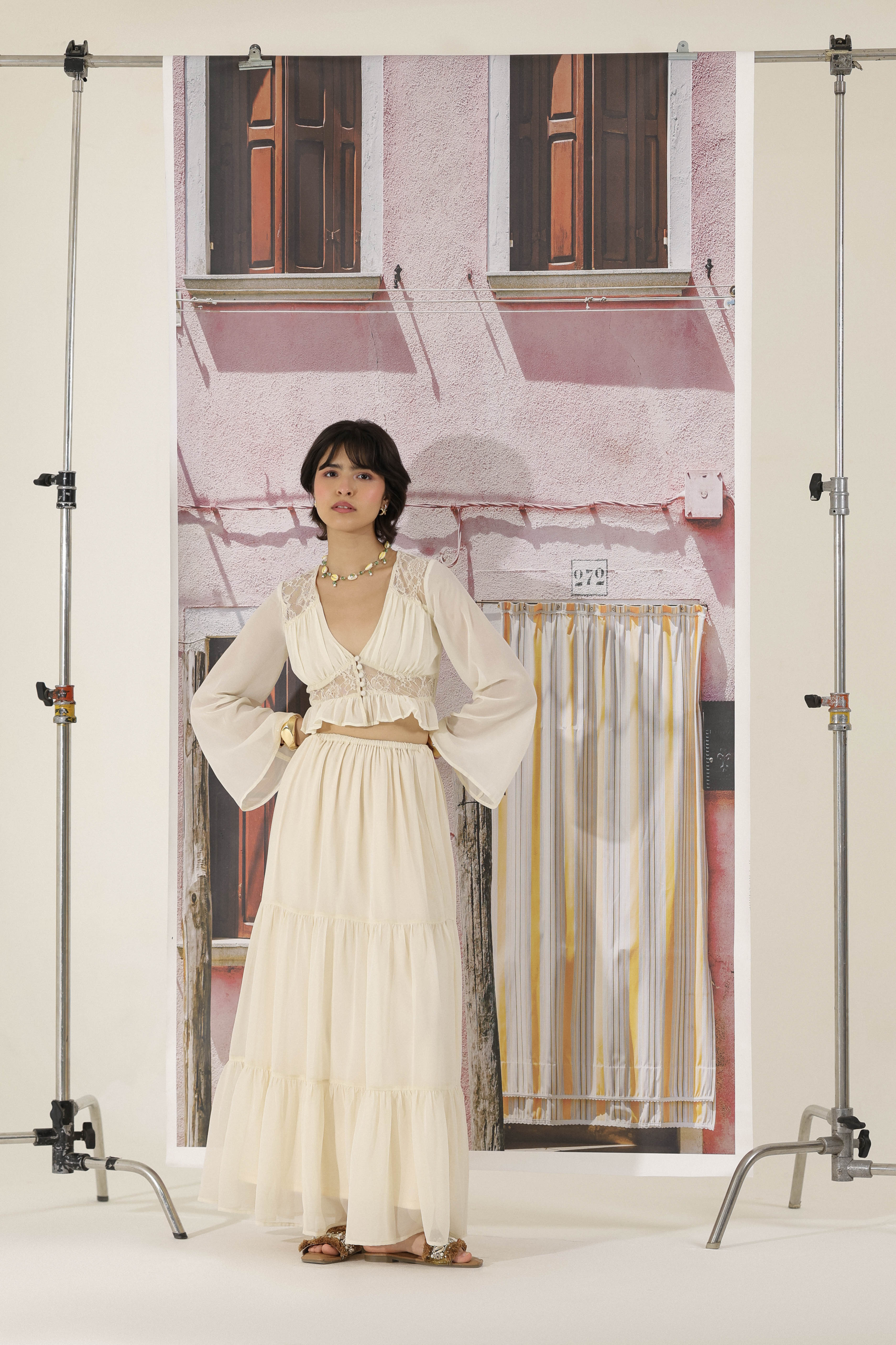 Ivory Grace Maxi Skirt - Image 2